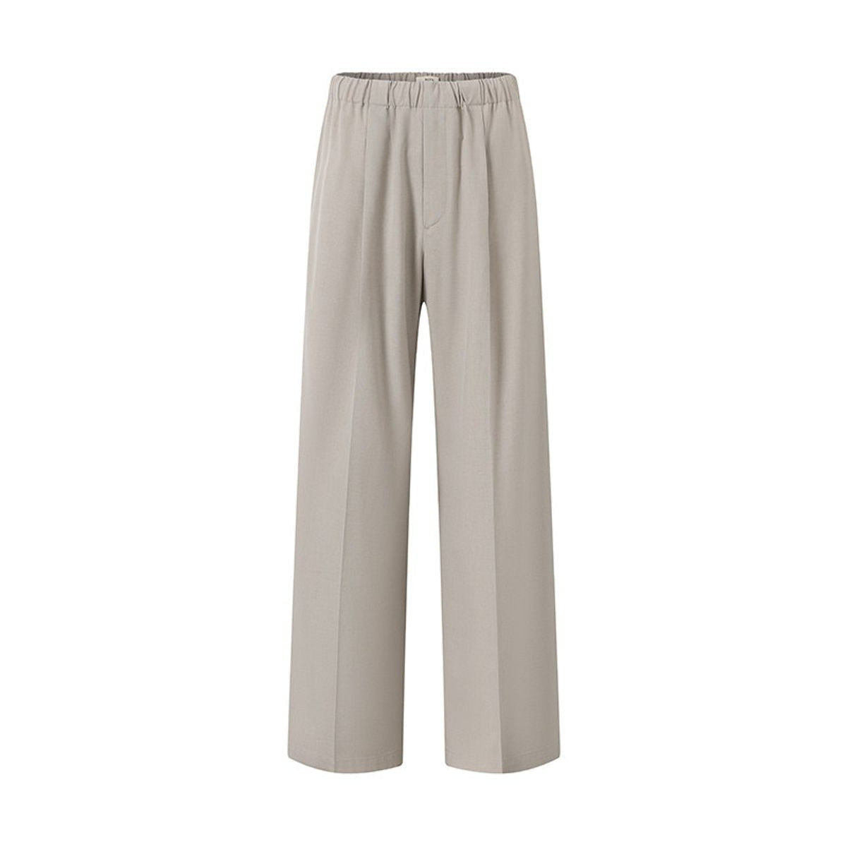 ROYA Wide Leg Wool Blend Trousers in Beige