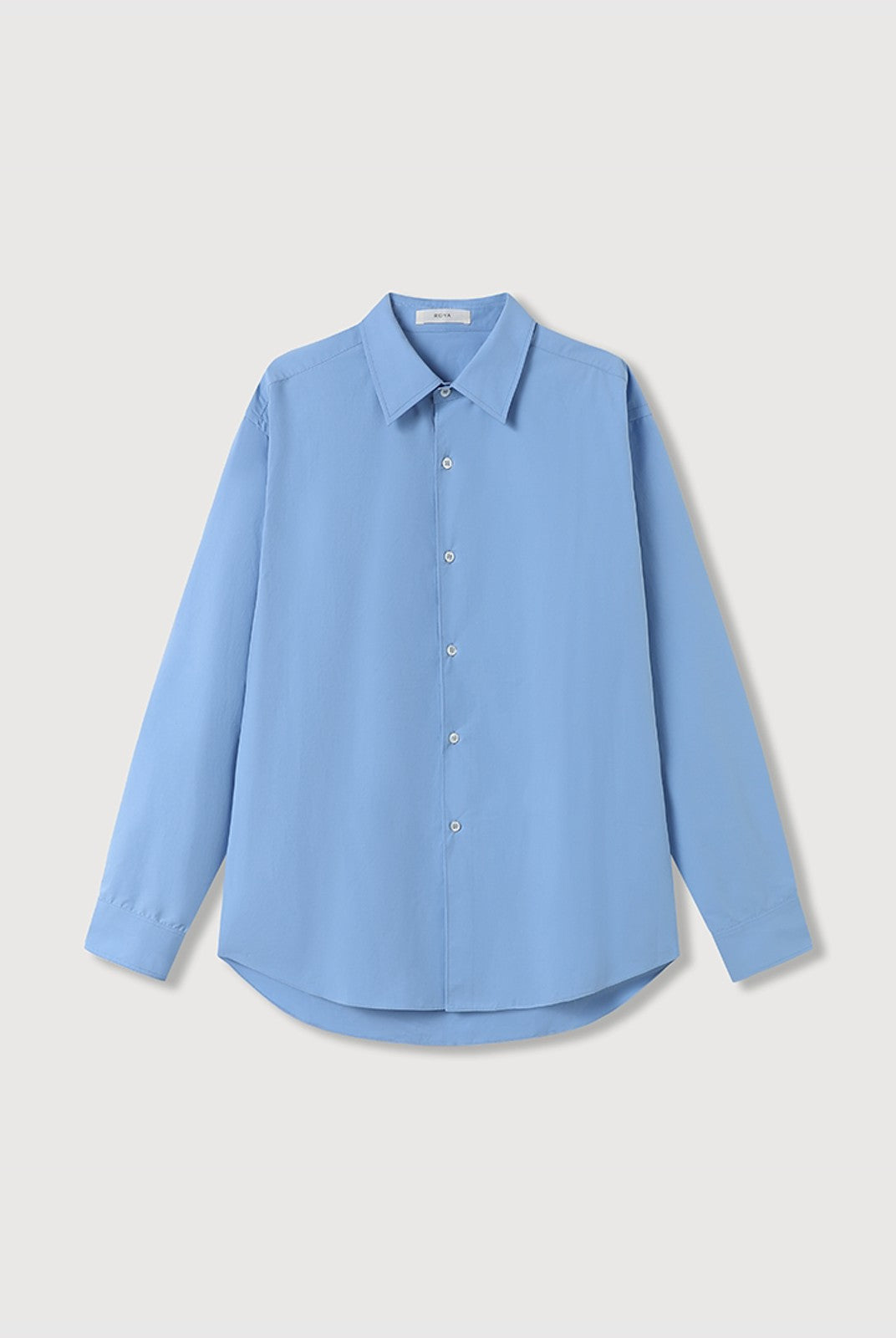 ROYA Long Staple Cotton Poplin Shirt in Sky Blue