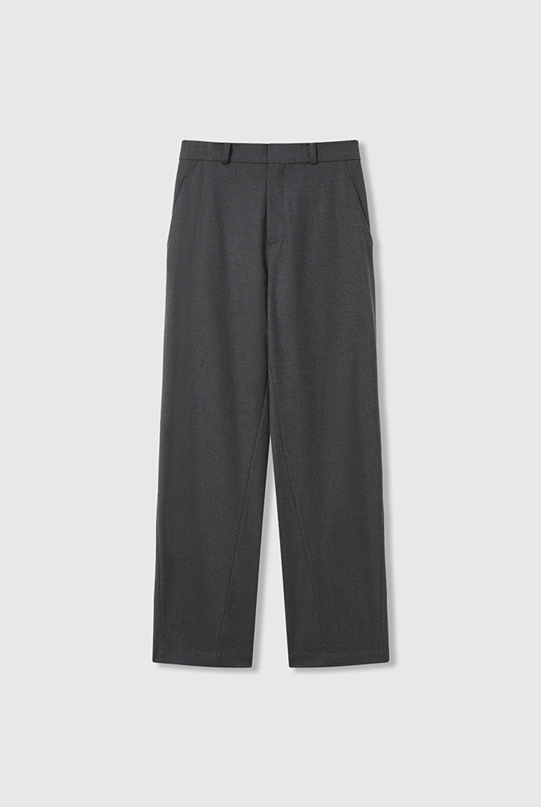 ROYA Tencel Wool Blend Suit Trousers in Gray