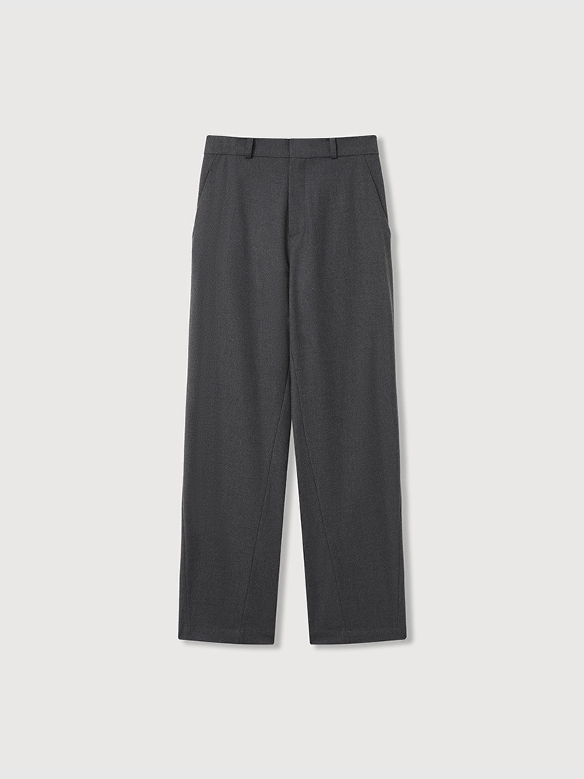 ROYA Tencel Wool Blend Suit Trousers in Gray