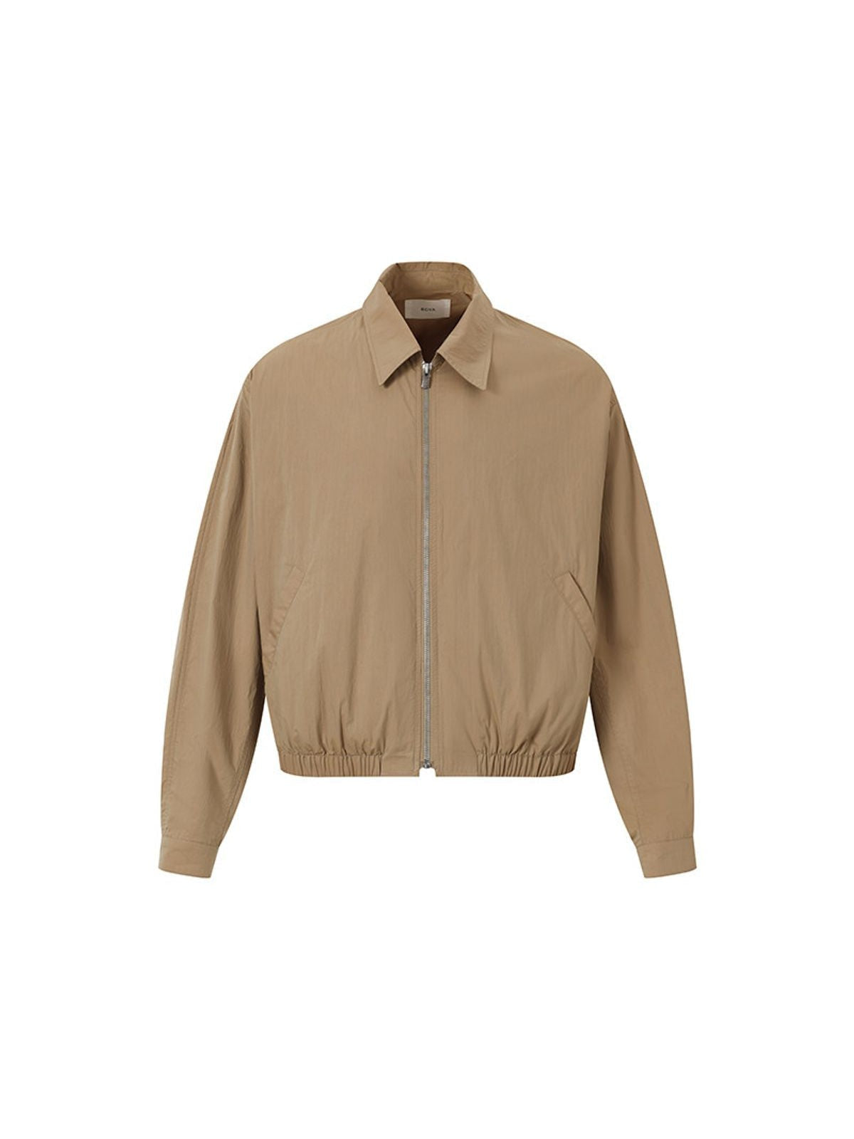 ROYA Crinkled Lyocell Blend Jacket in Beige