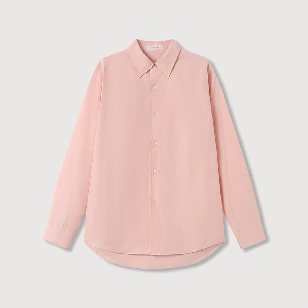 ROYA Long Staple Cotton Poplin Shirt in Pink