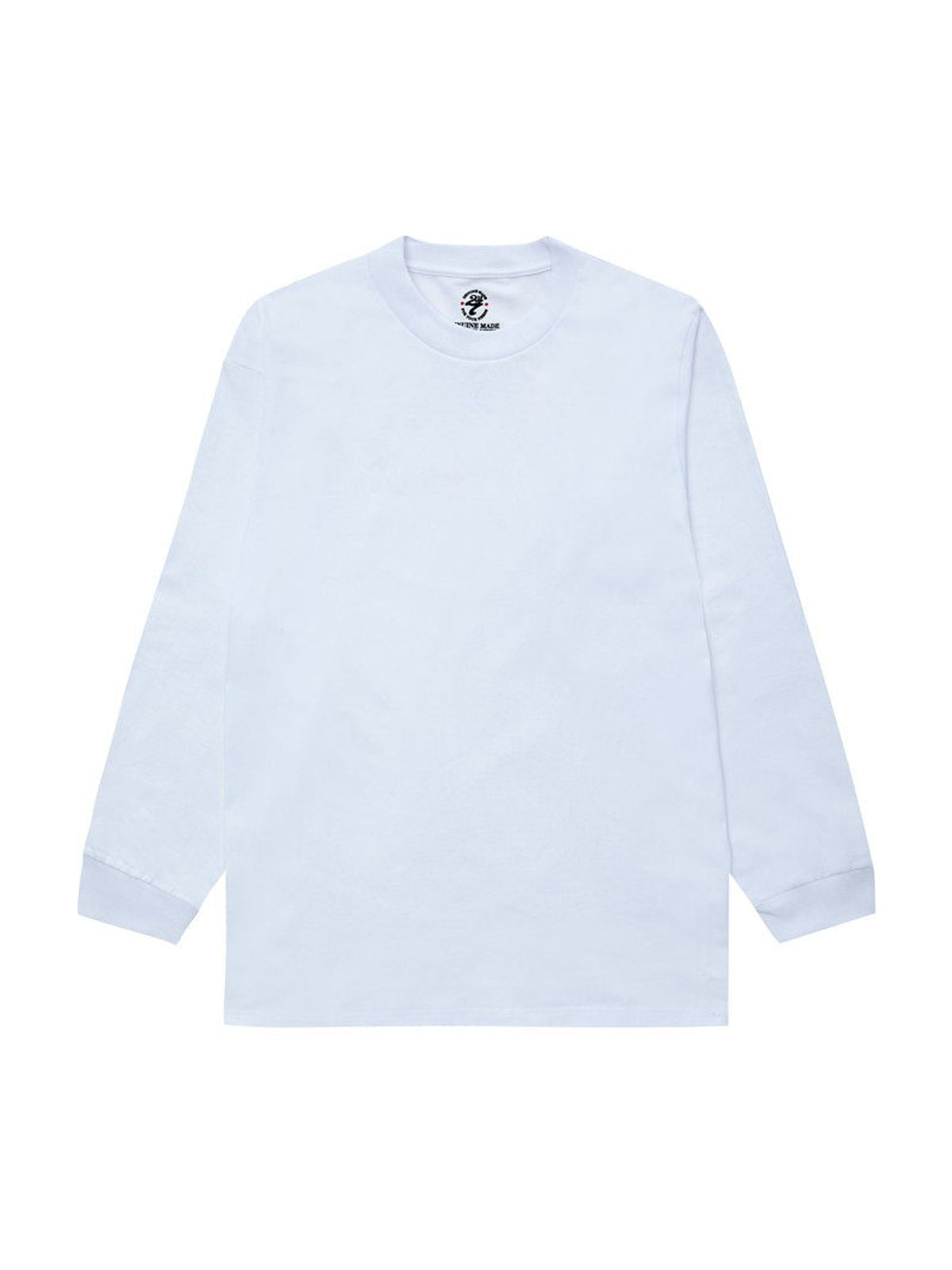SWFI 260g Cotton Long Sleeve T Shirt in White