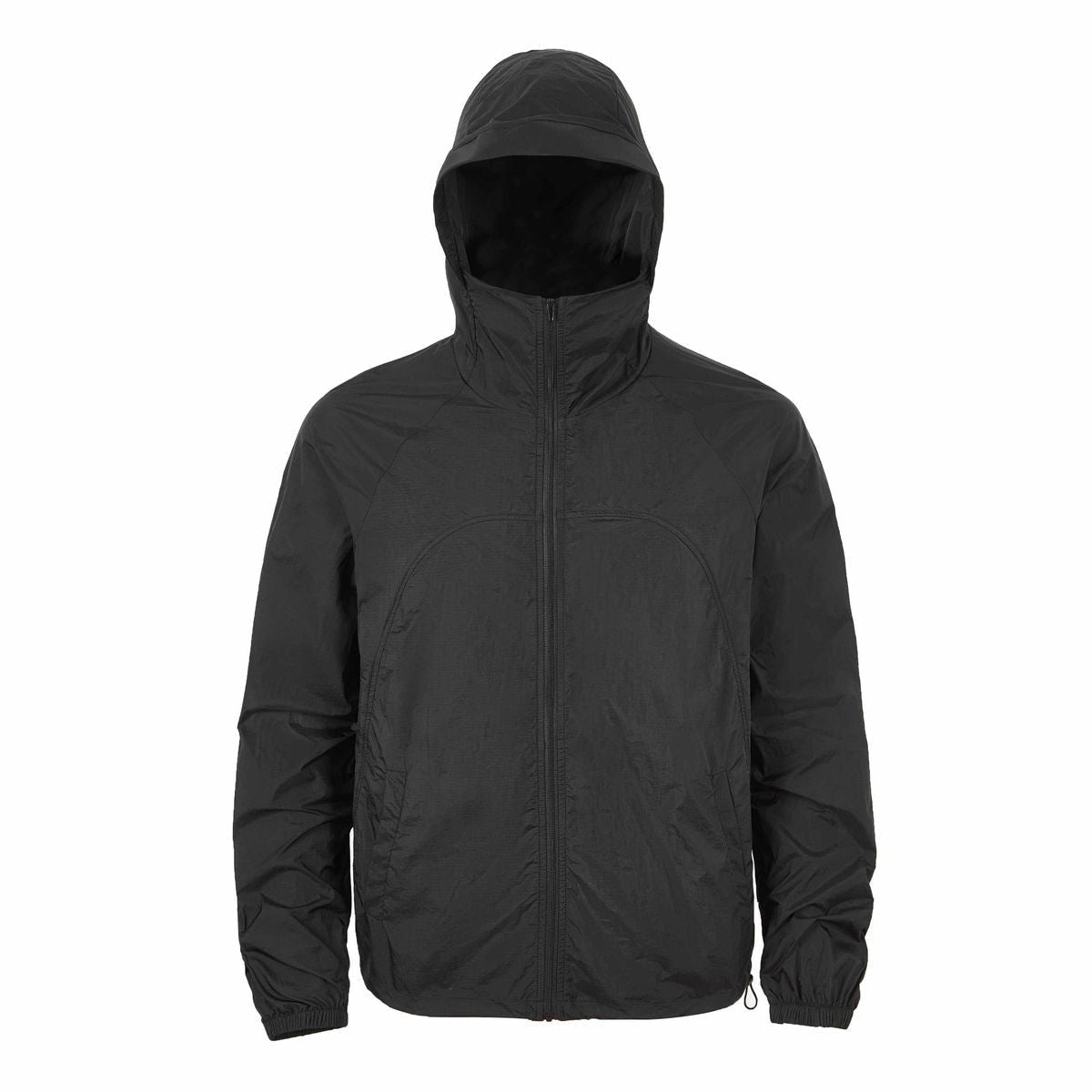 Y OFFICIAL Deconstructed UPF50 Windbreaker in Black