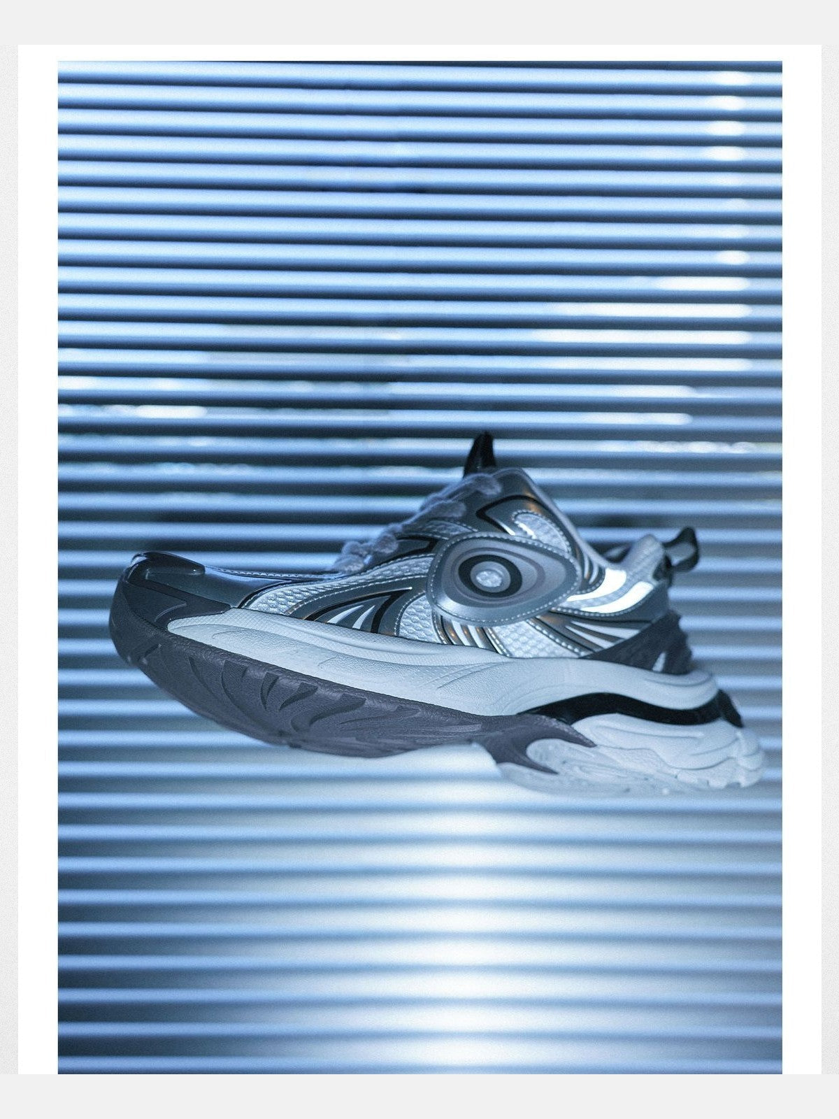 OLDORDER Turbo GT Silver Platform Sneakers in Silver