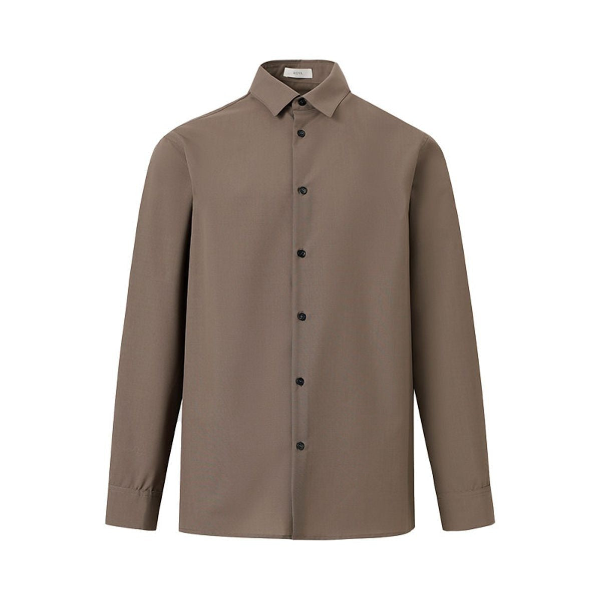 ROYA Australian Merino Wool Blend Shirt in Beige