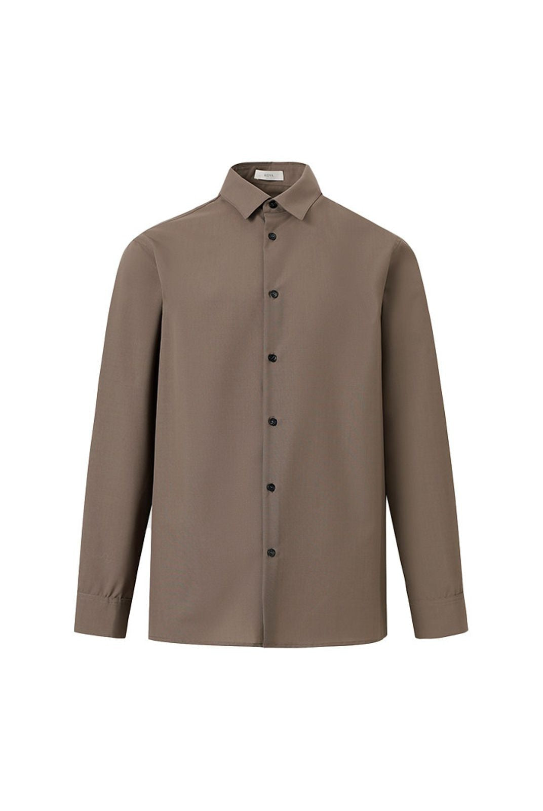 ROYA Australian Merino Wool Blend Shirt in Beige