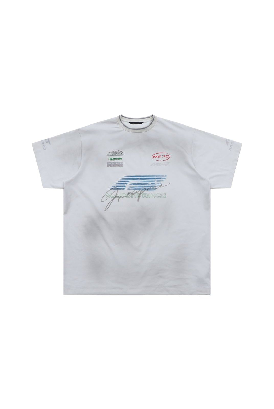 MasonPrince Racing Club Graphic T Shirt in Gray