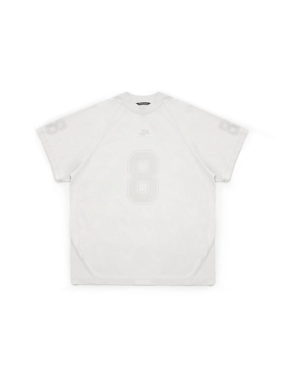 MasonPrince No 8 Combed Cotton Jersey T Shirt in White