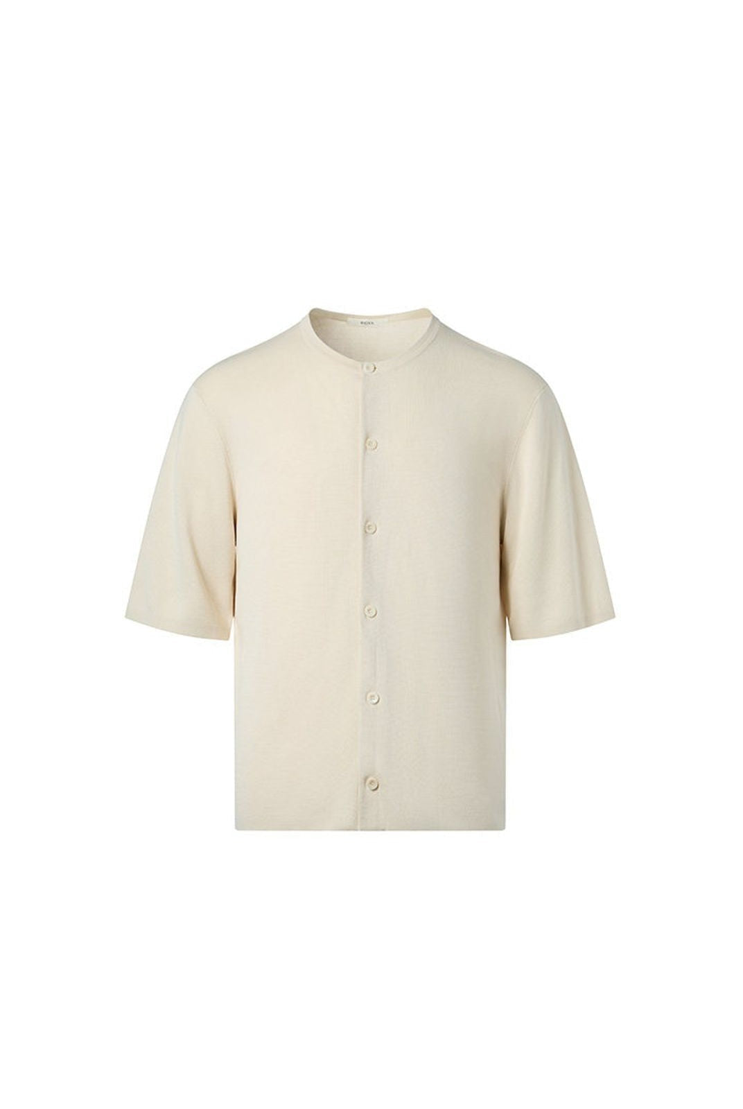 ROYA Lyocell Short Sleeve Cardigan in White