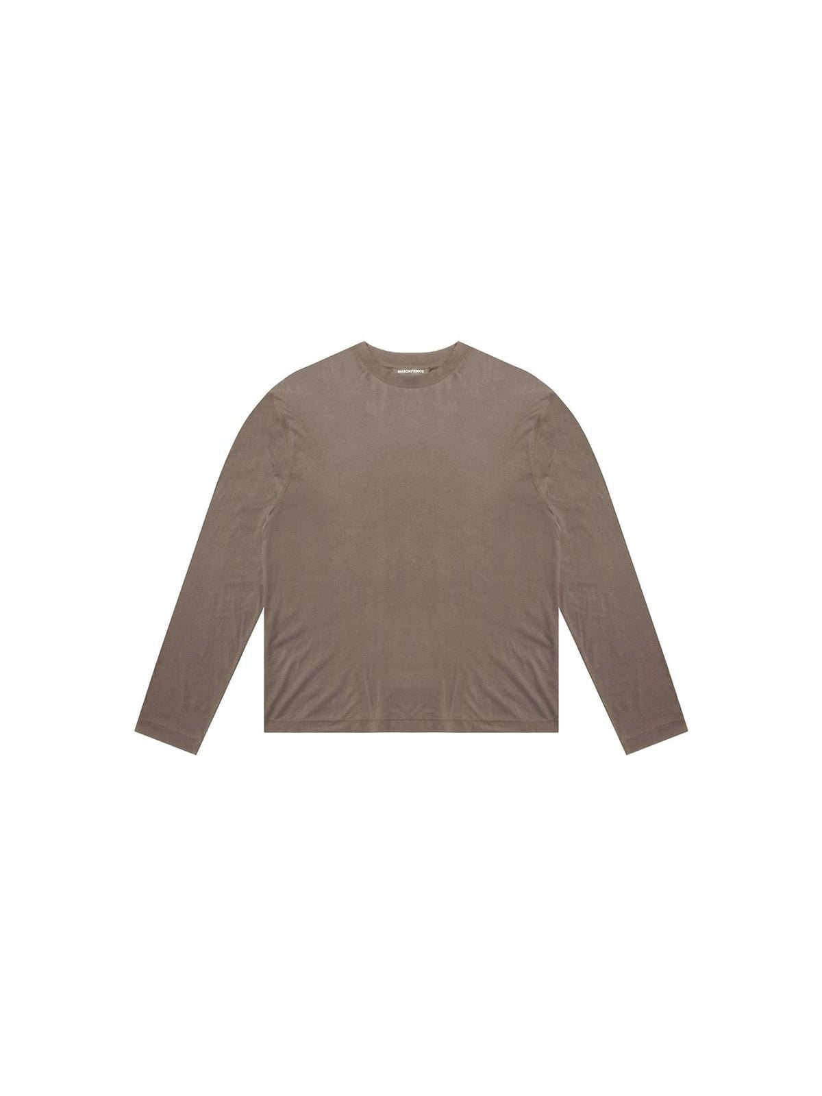 MasonPrince Lightweight Cotton Long Sleeve Tee in Beige