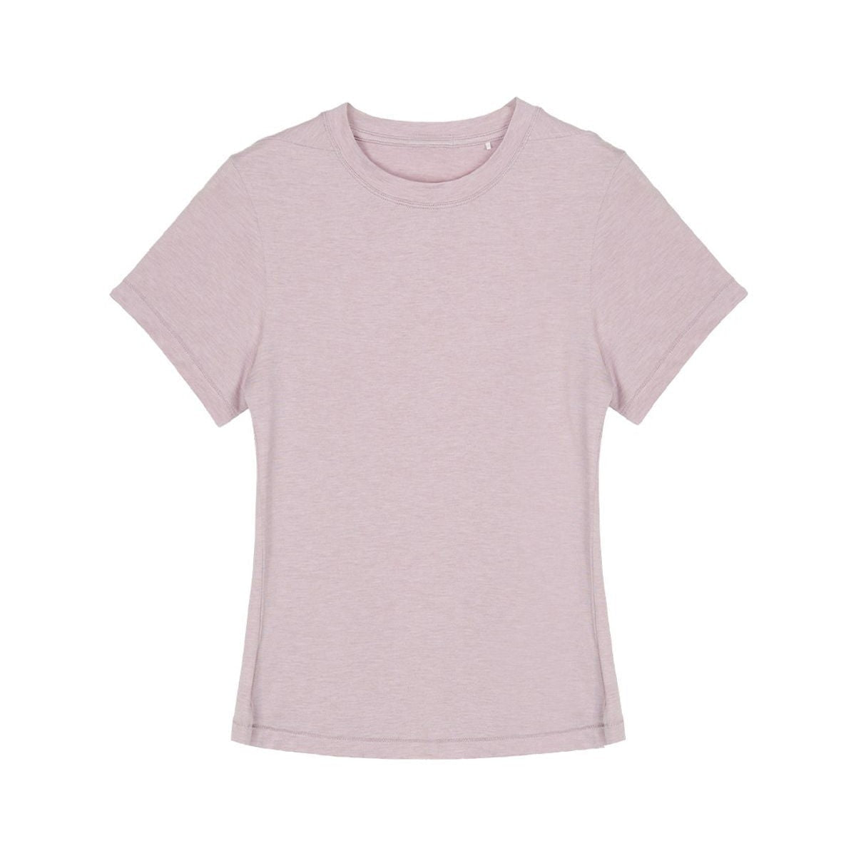 Simple Project Merino Wool Blend Crewneck T Shirt in Pink