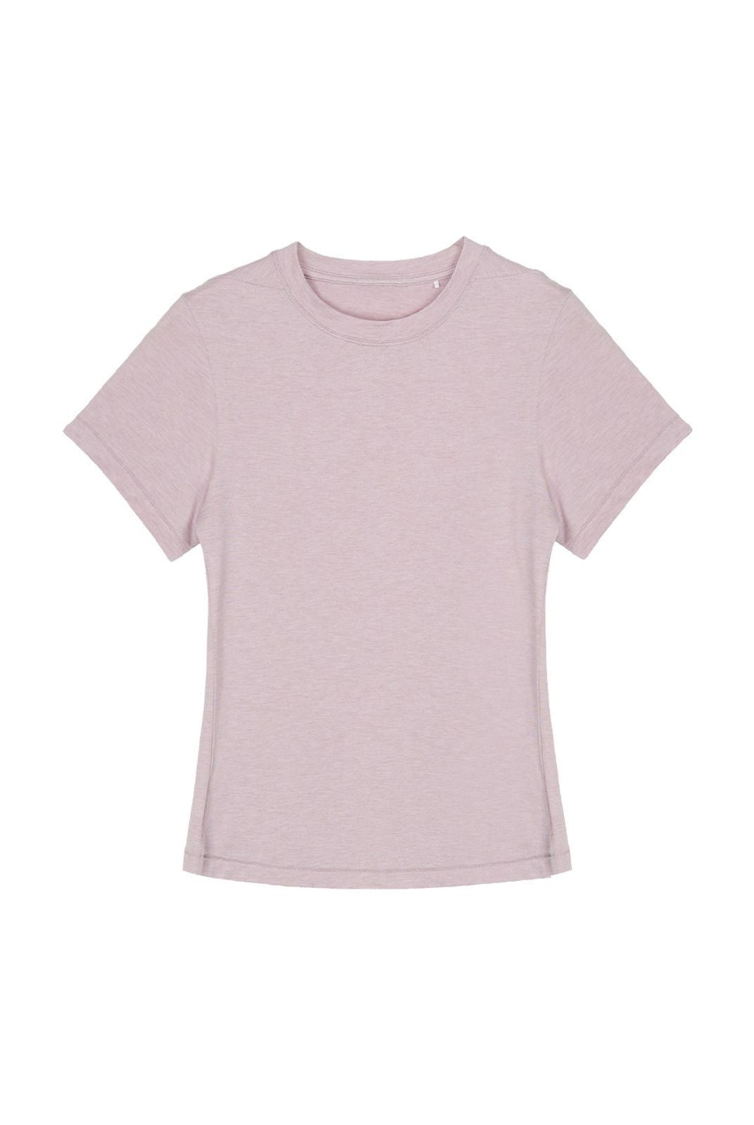 Simple Project Merino Wool Blend Crewneck T Shirt in Pink