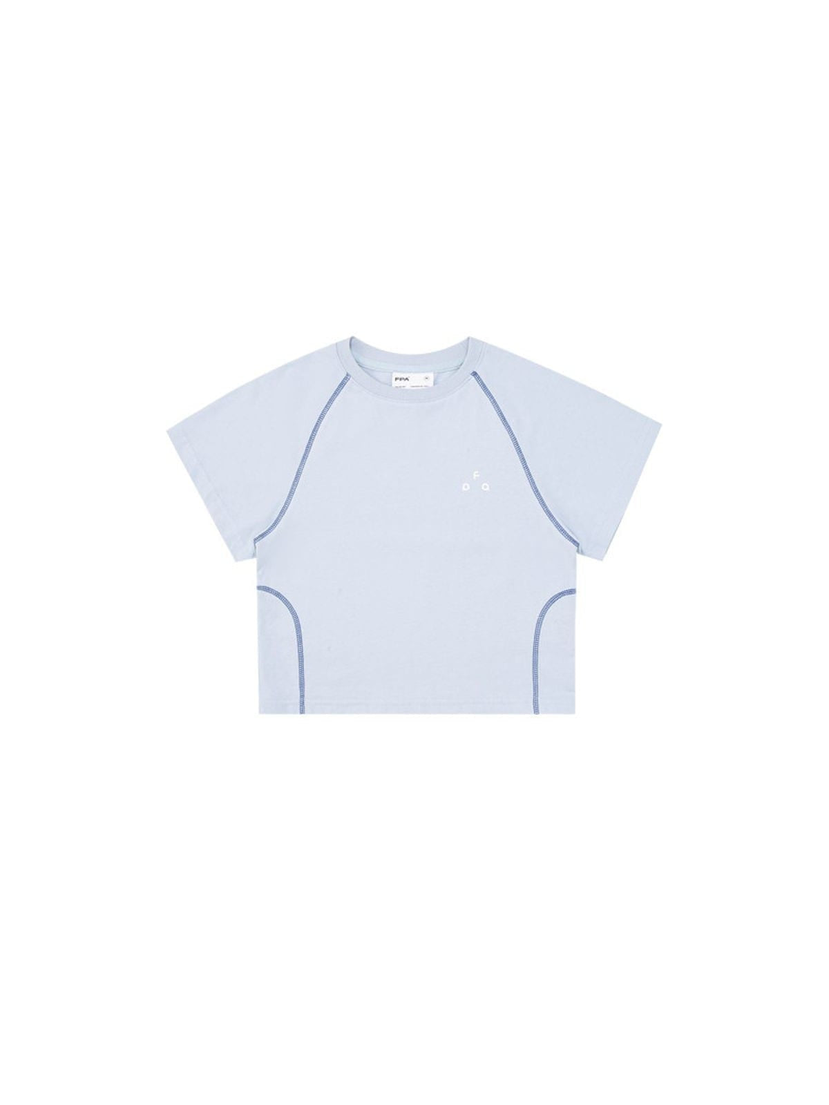 FPA Store Contrast Stitch Antibacterial Tee in Sky Blue