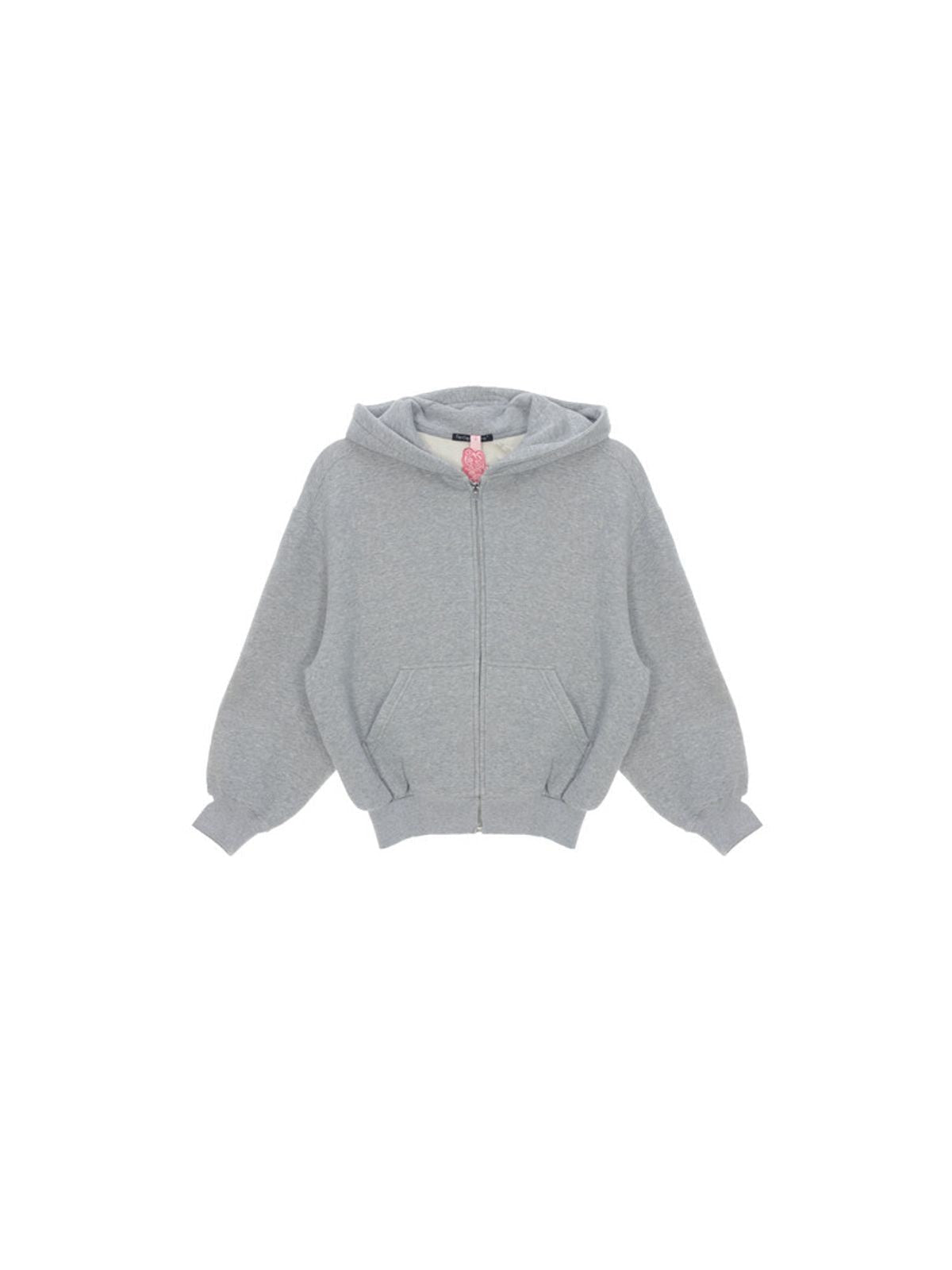 FaxCopyExpress Heavyweight Terry Zip Up Hoodie in Gray