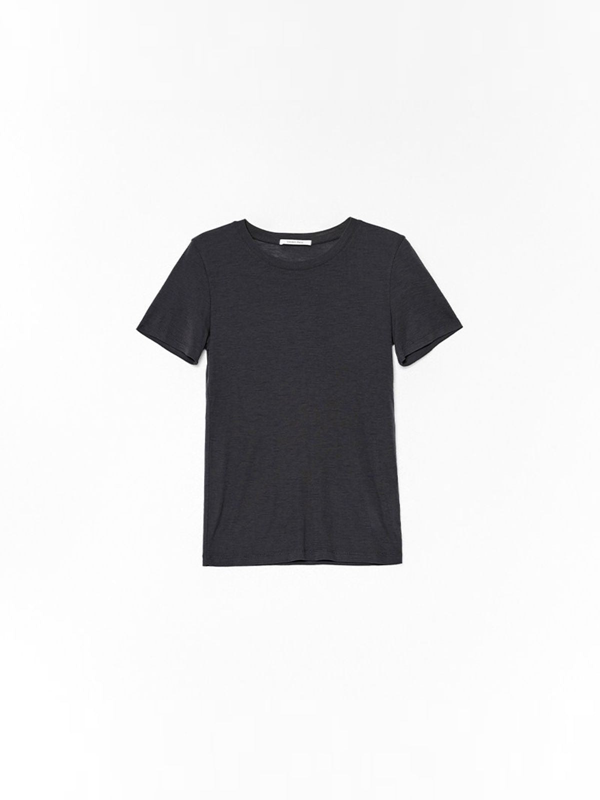 RandomPiece Lambswool Scoop Neck Tee in Gray