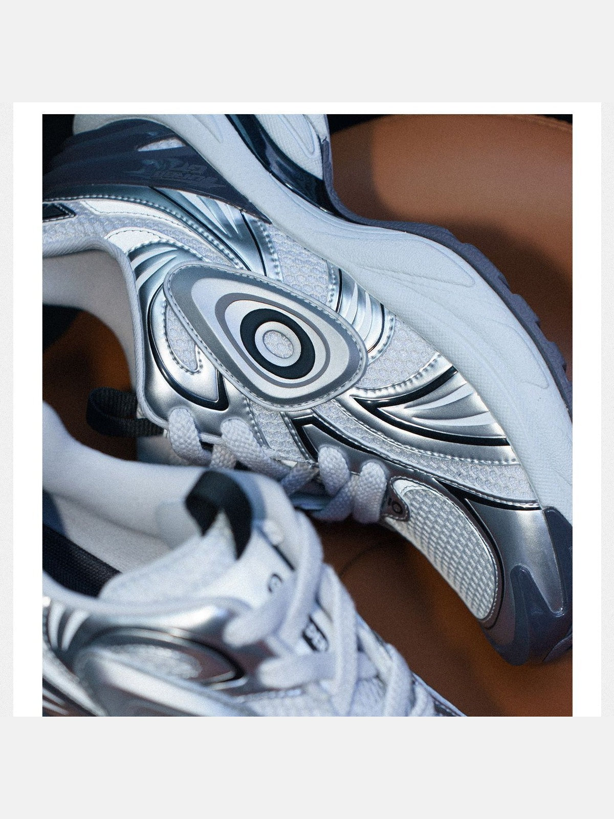 OLDORDER Turbo GT Silver Platform Sneakers in Silver