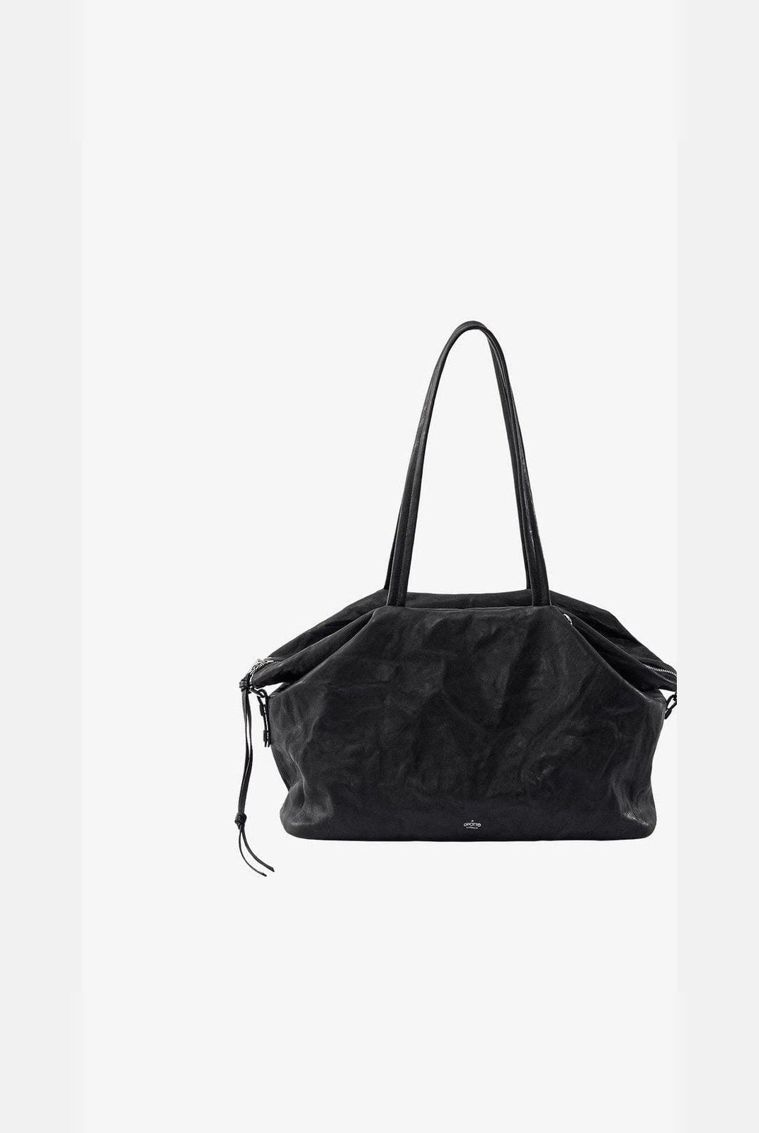 Grotto Vegetable Tanned Sheepskin Tote in Black