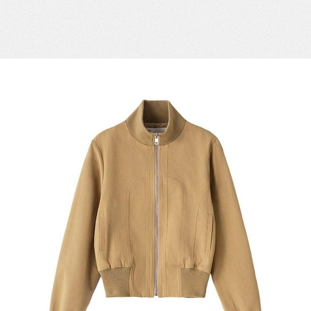 Curved Panel Cotton Jacket