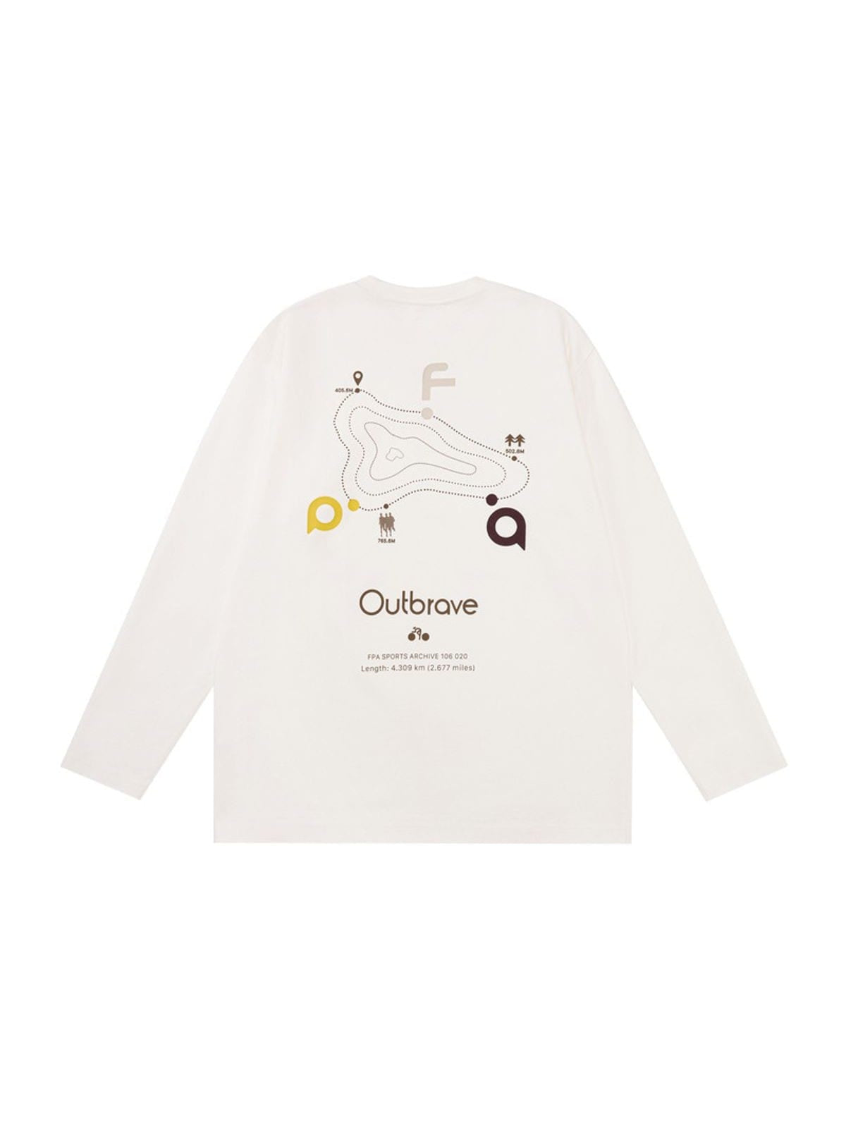 FPA Store Heavyweight Graphic Long Sleeve Tee in White