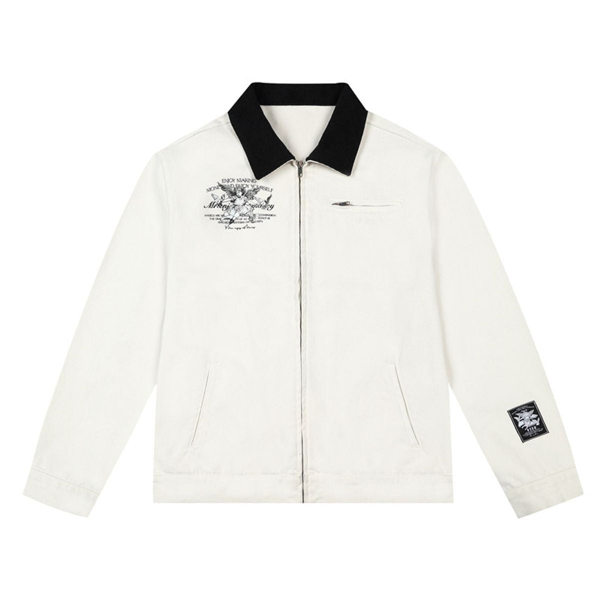 MEDM Angel Dove Detroit Jacket in White