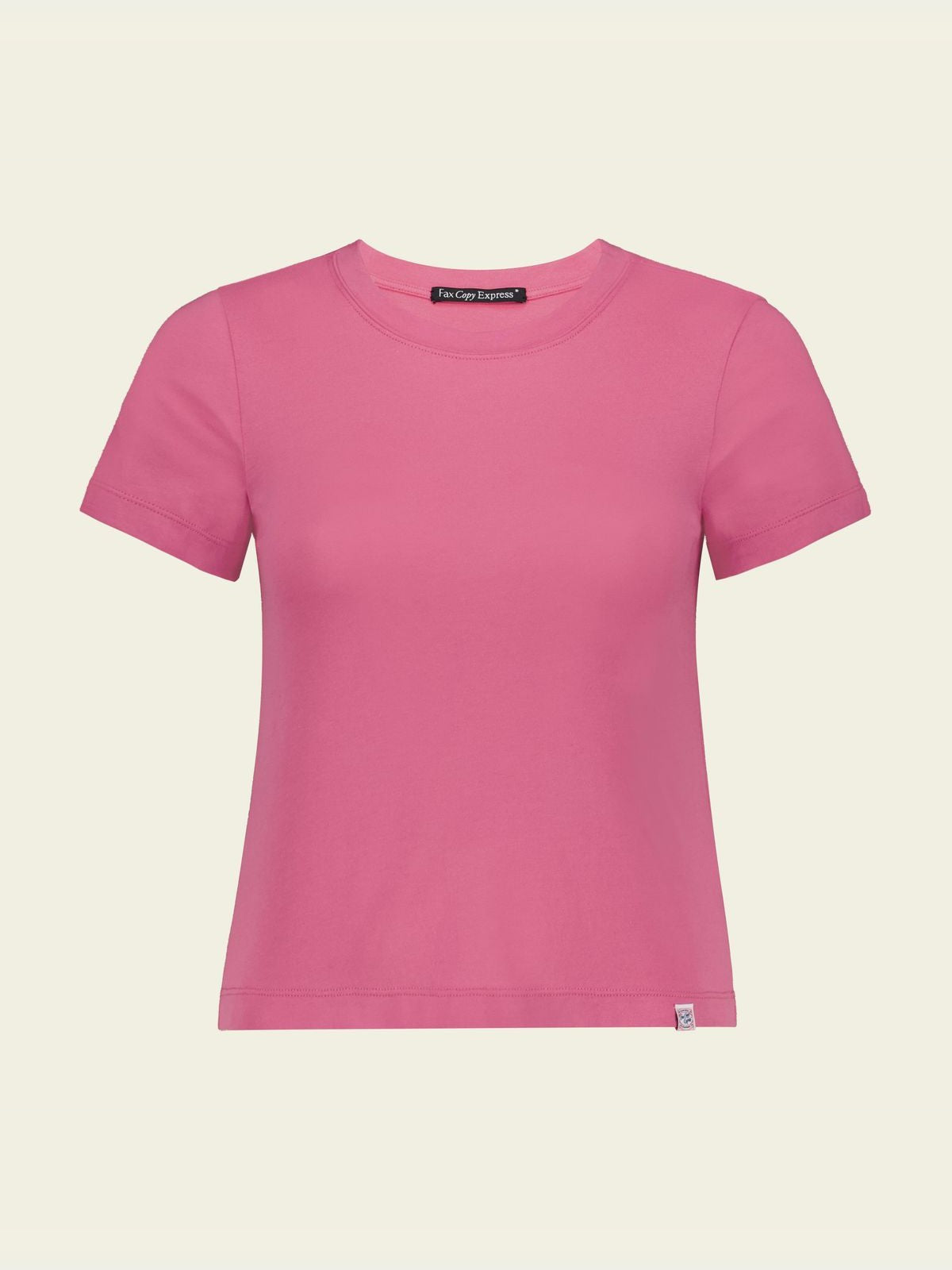 FaxCopyExpress Classic Cotton Logo T Shirt in Pink