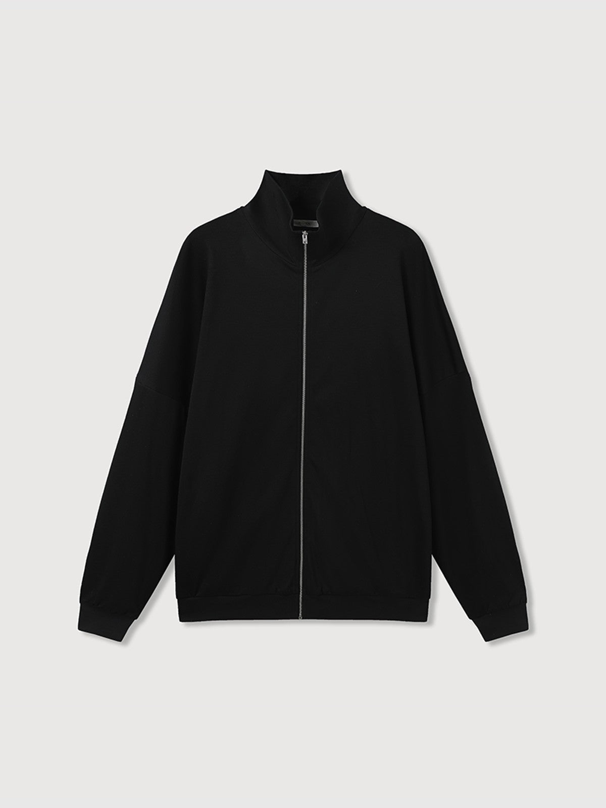ROYA Liquid Ammonia Pima Cotton Zip Jacket in Black