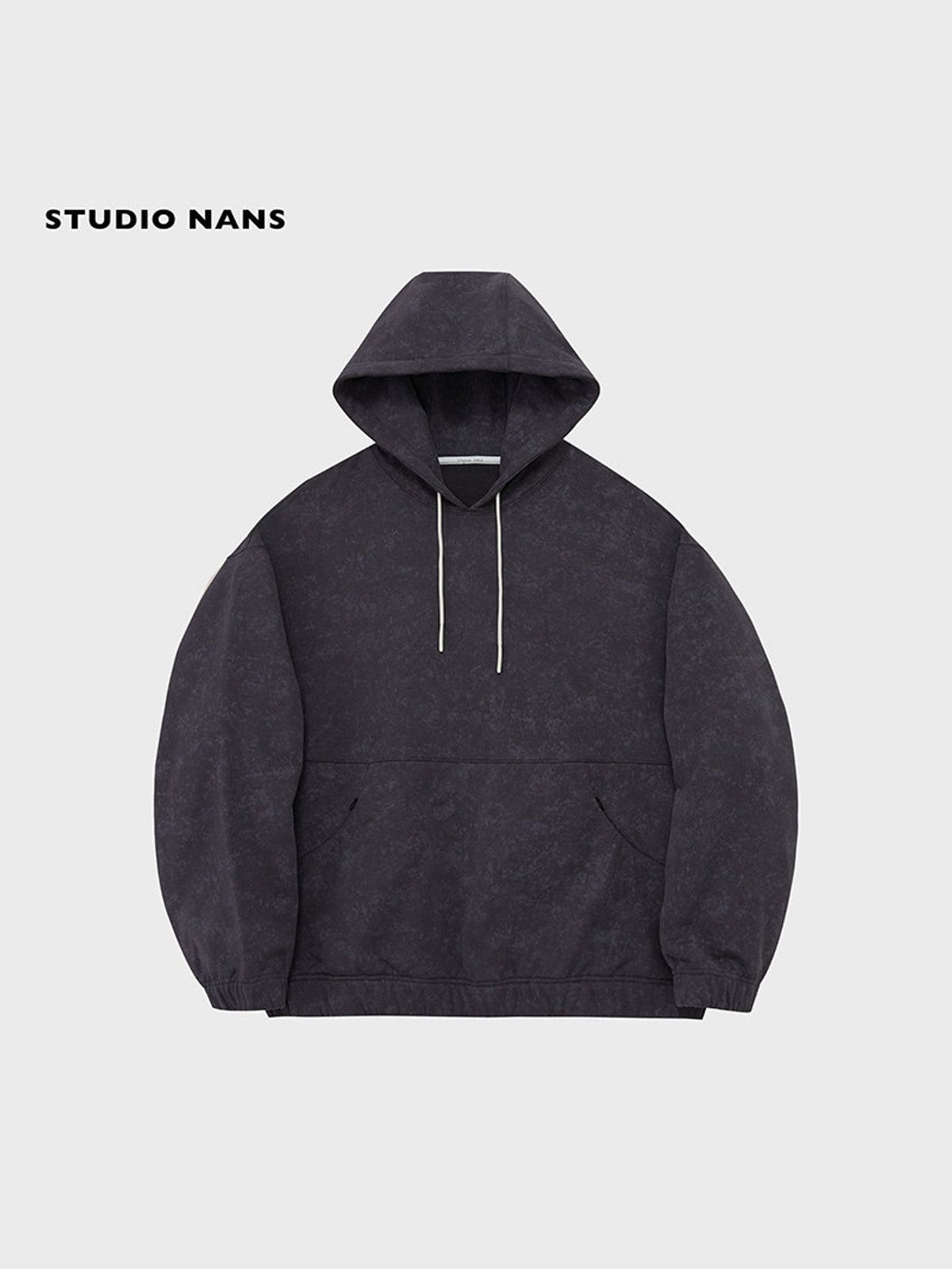 NANS Heavyweight Washed French Terry Hoodie in Gray