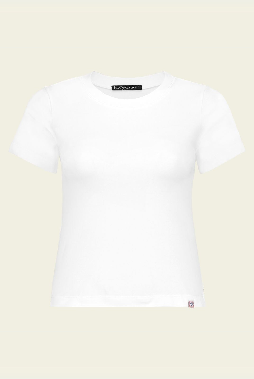FaxCopyExpress Classic Cotton Logo T Shirt in White