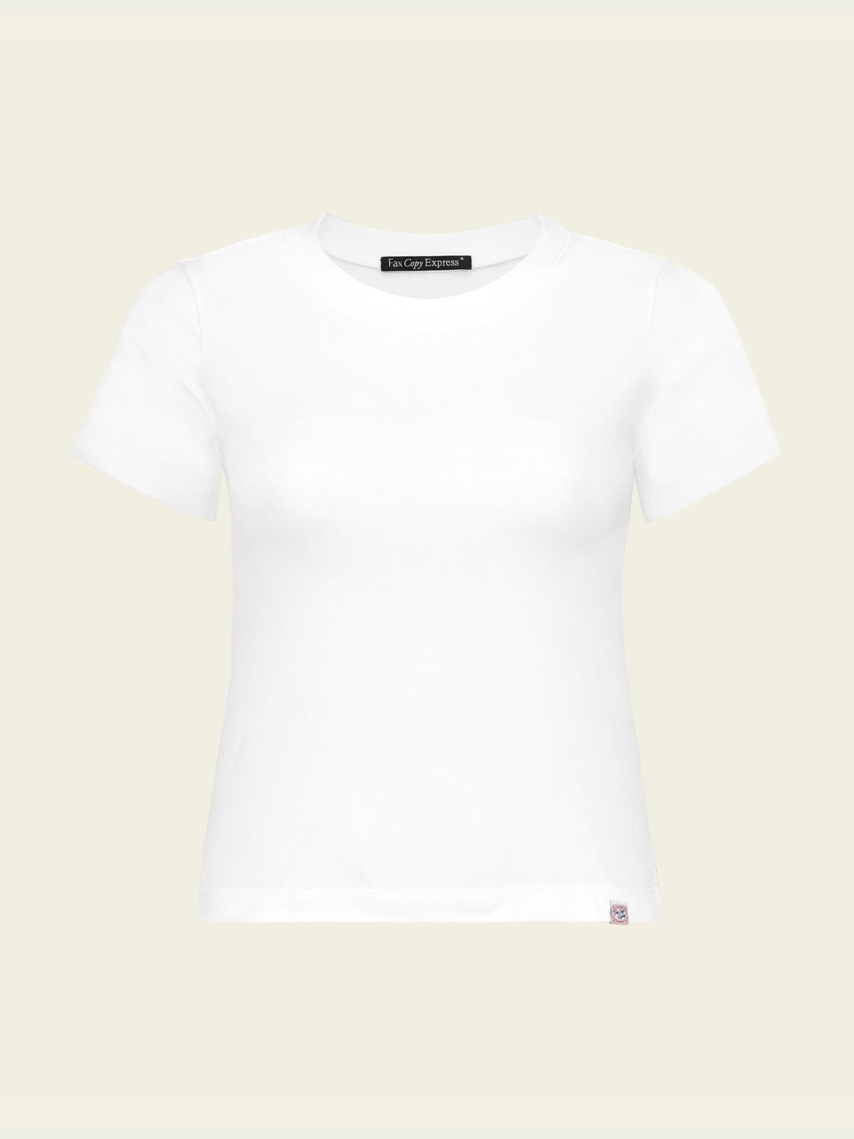 FaxCopyExpress Classic Cotton Logo T Shirt in White
