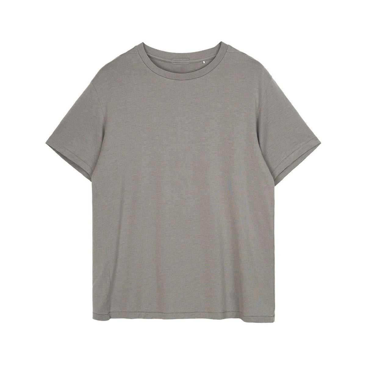 Simple Project Merino Wool Blend Crew T Shirt in Olive