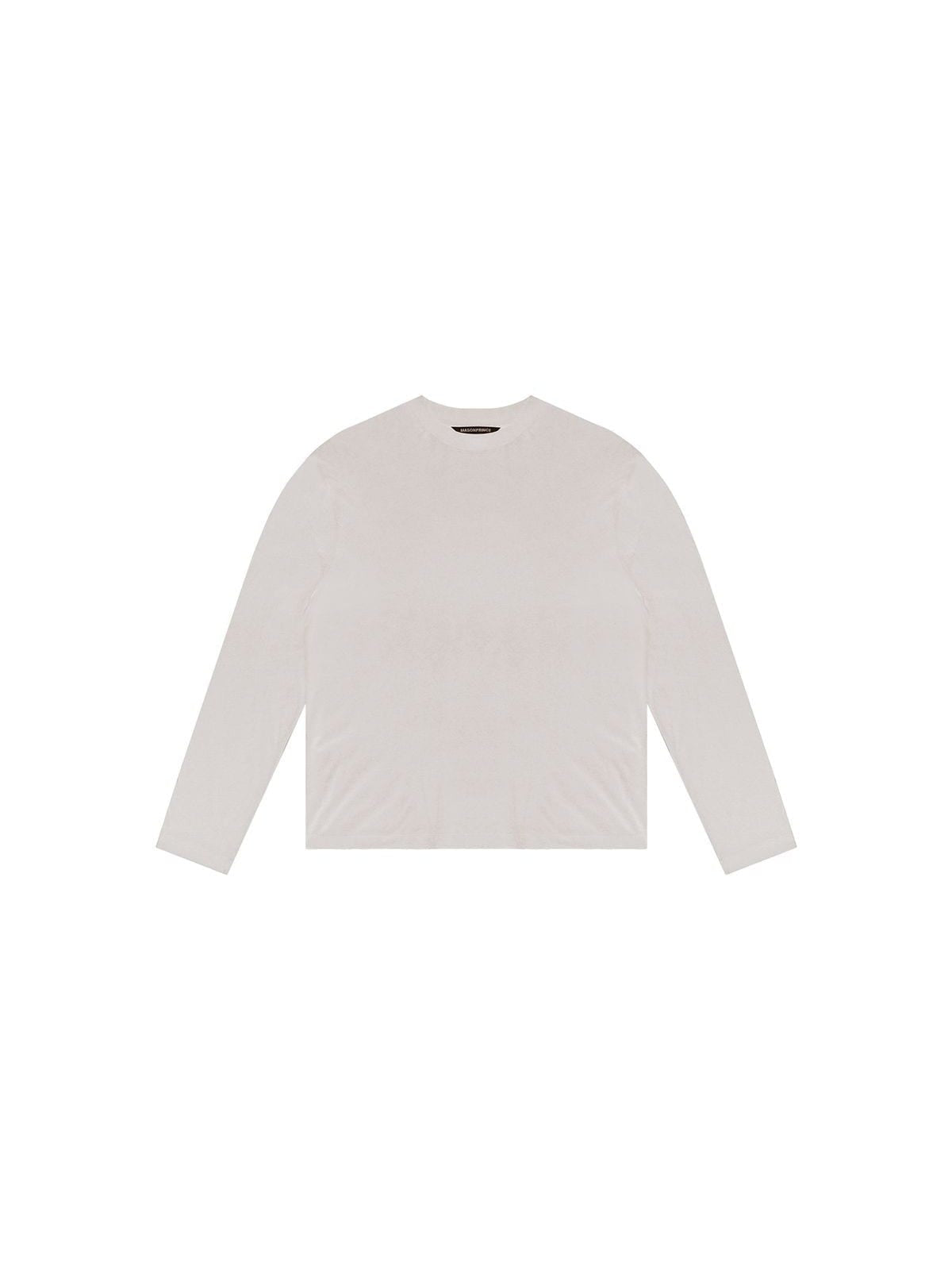 MasonPrince Lightweight Cotton Long Sleeve Tee in White