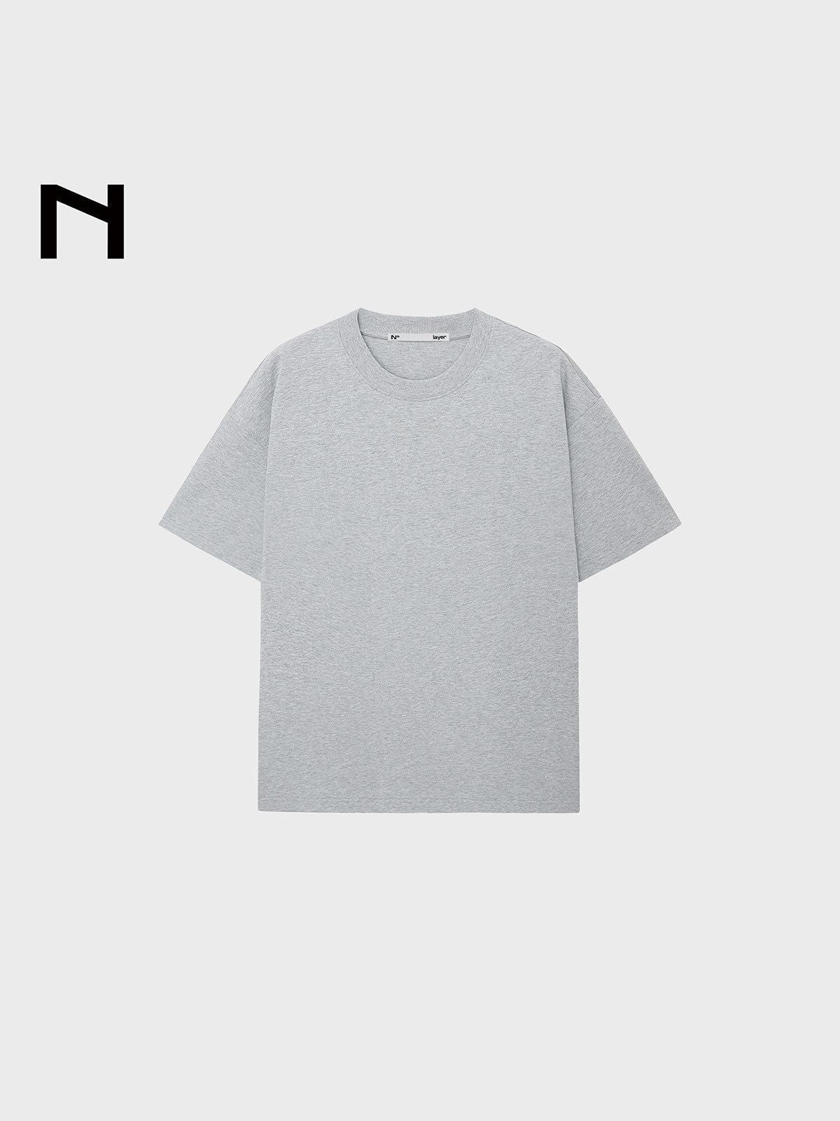 NANS 240g High Twist Cotton T Shirt in Gray