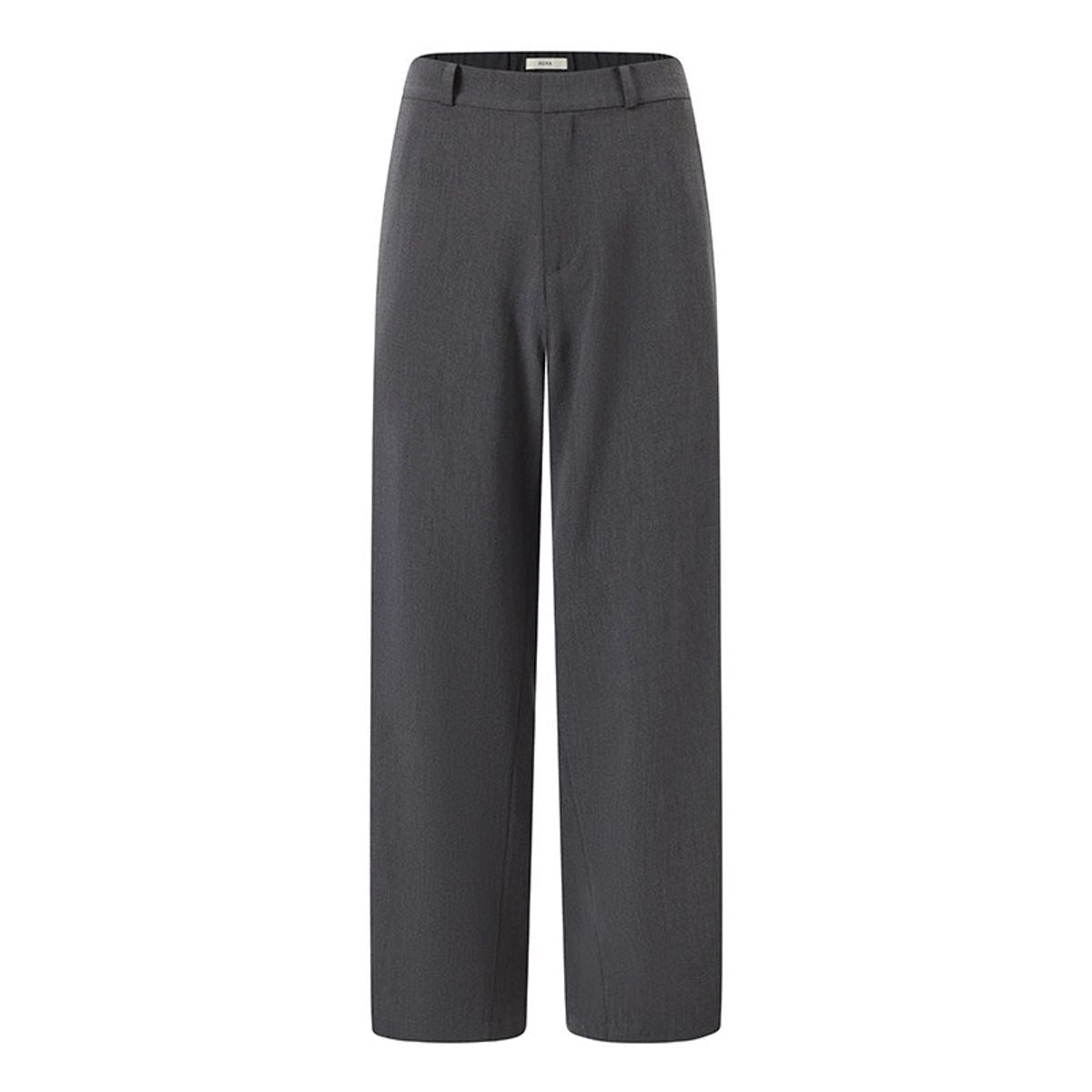 ROYA Semi Elastic Waist Trousers in Gray