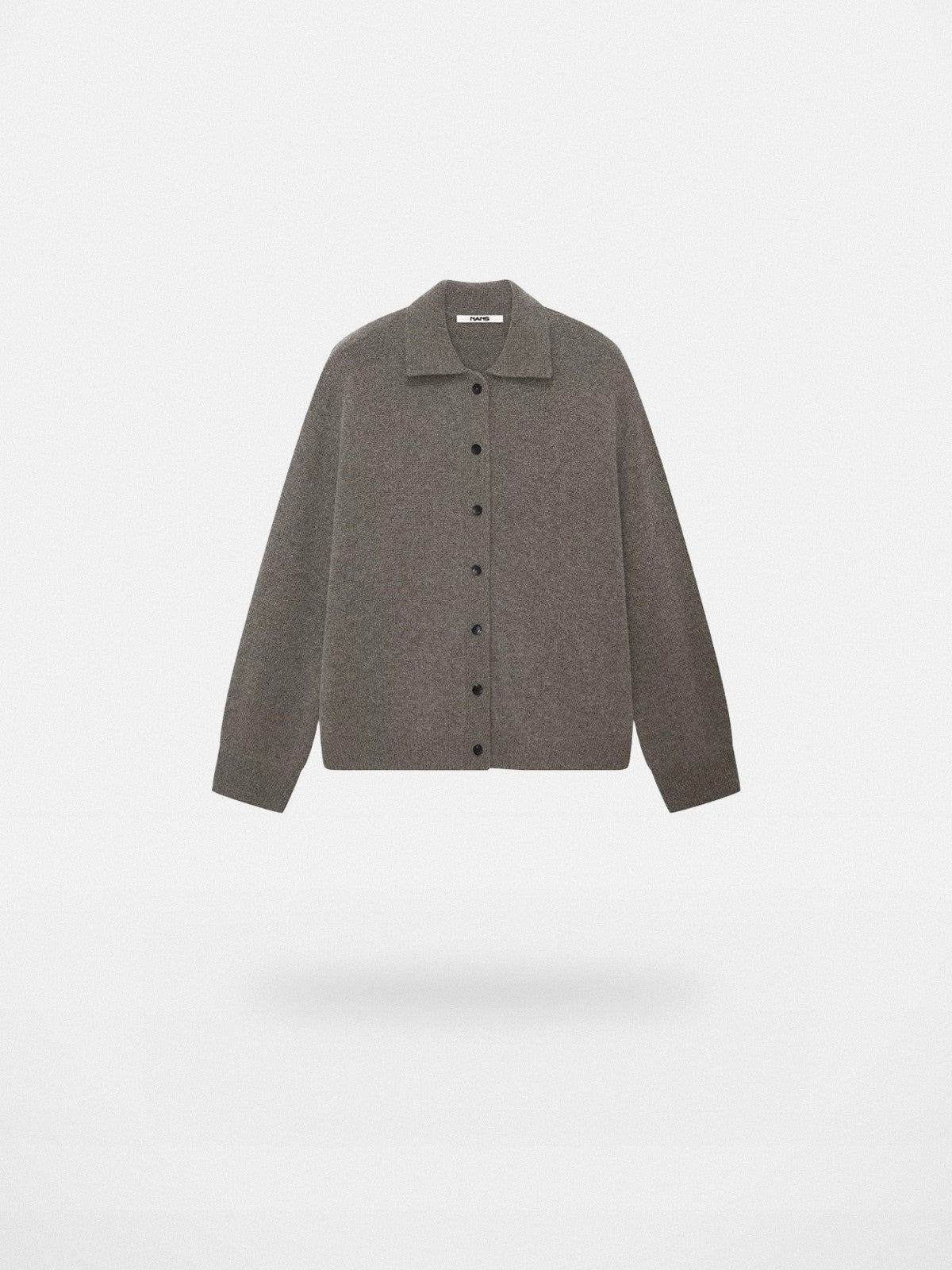 NANS Merino Wool Cashmere Cardigan in Beige