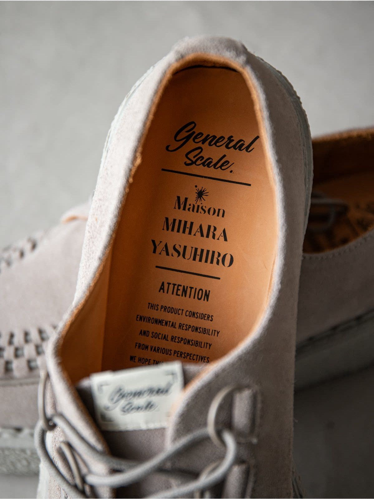 Soda Woven Suede Platform Sneakers in Gray - Detail