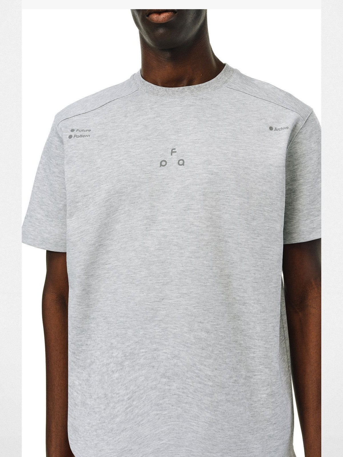 FPA Quick Dry Antibacterial T Shirt in Gray - On Male Model