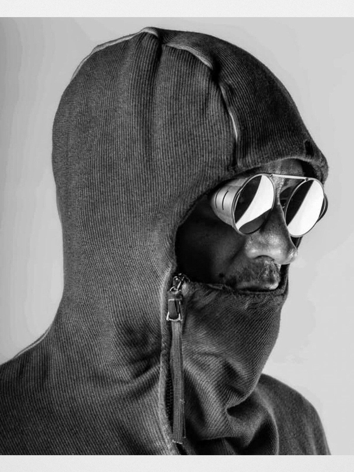 FUTURE UPDATE Detachable Side Shield Sunglasses in Yellow - On Model