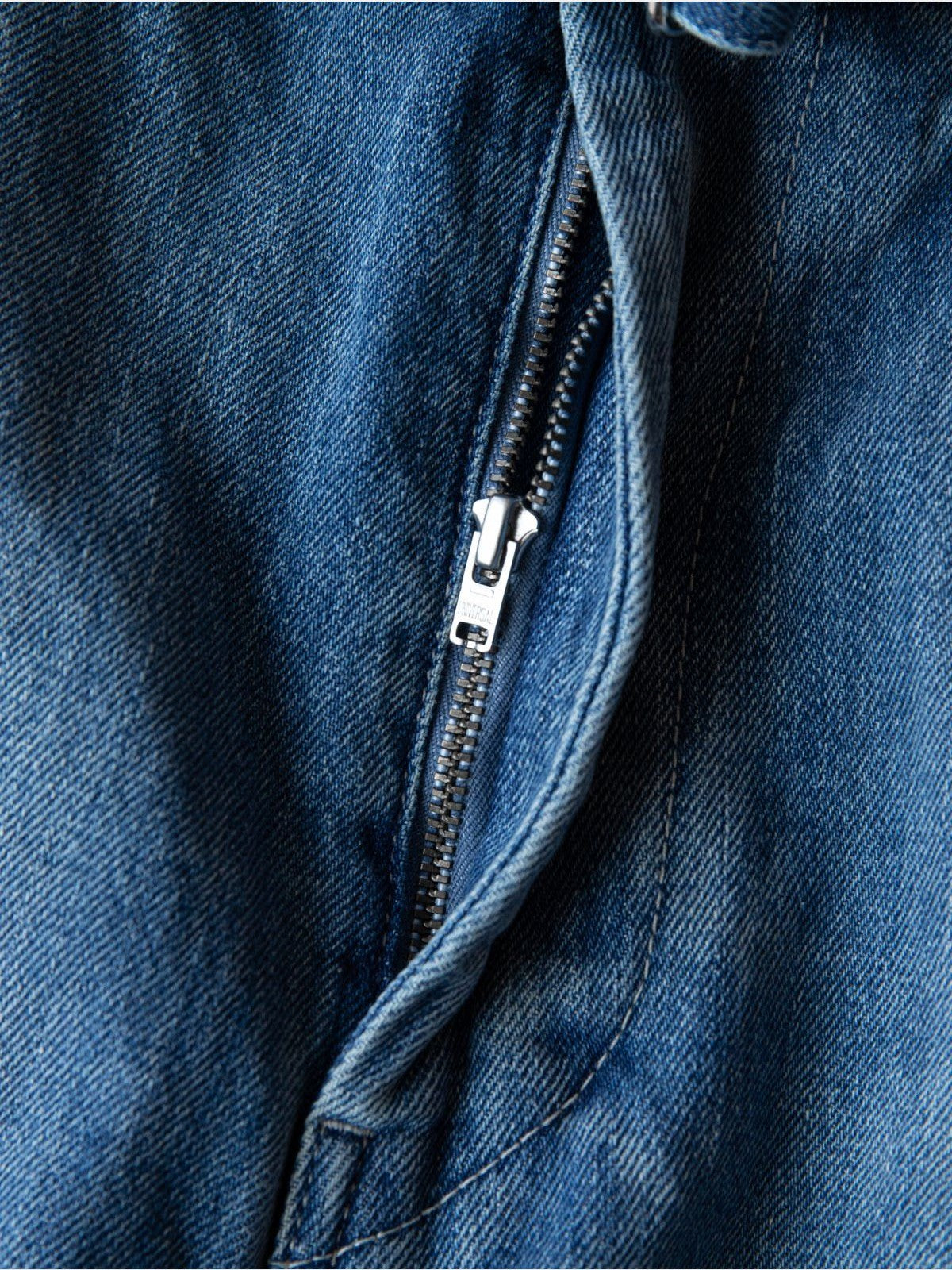 Soda Belted Japanese Selvedge Jeans in Denim - Detail