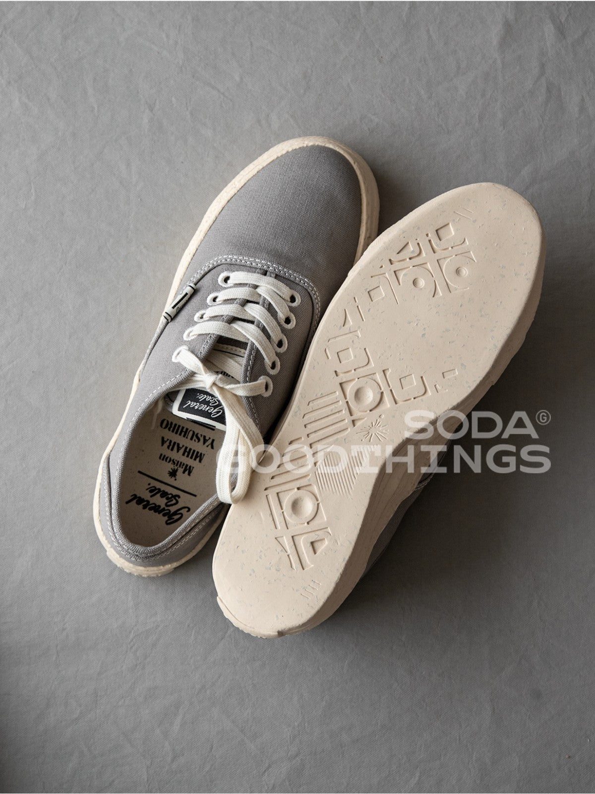 Soda Retro Canvas Low Top Sneakers in Gray