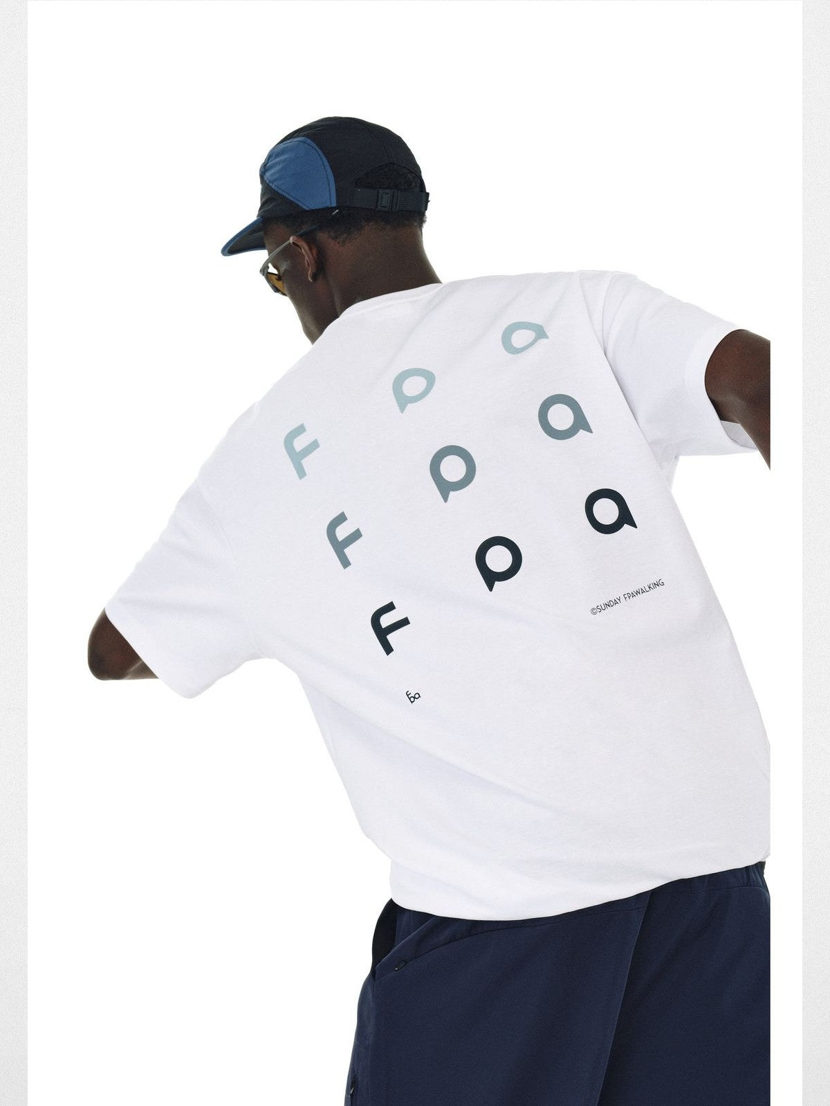 FPA Cool Touch Heavyweight Cotton Tee in White - On Model