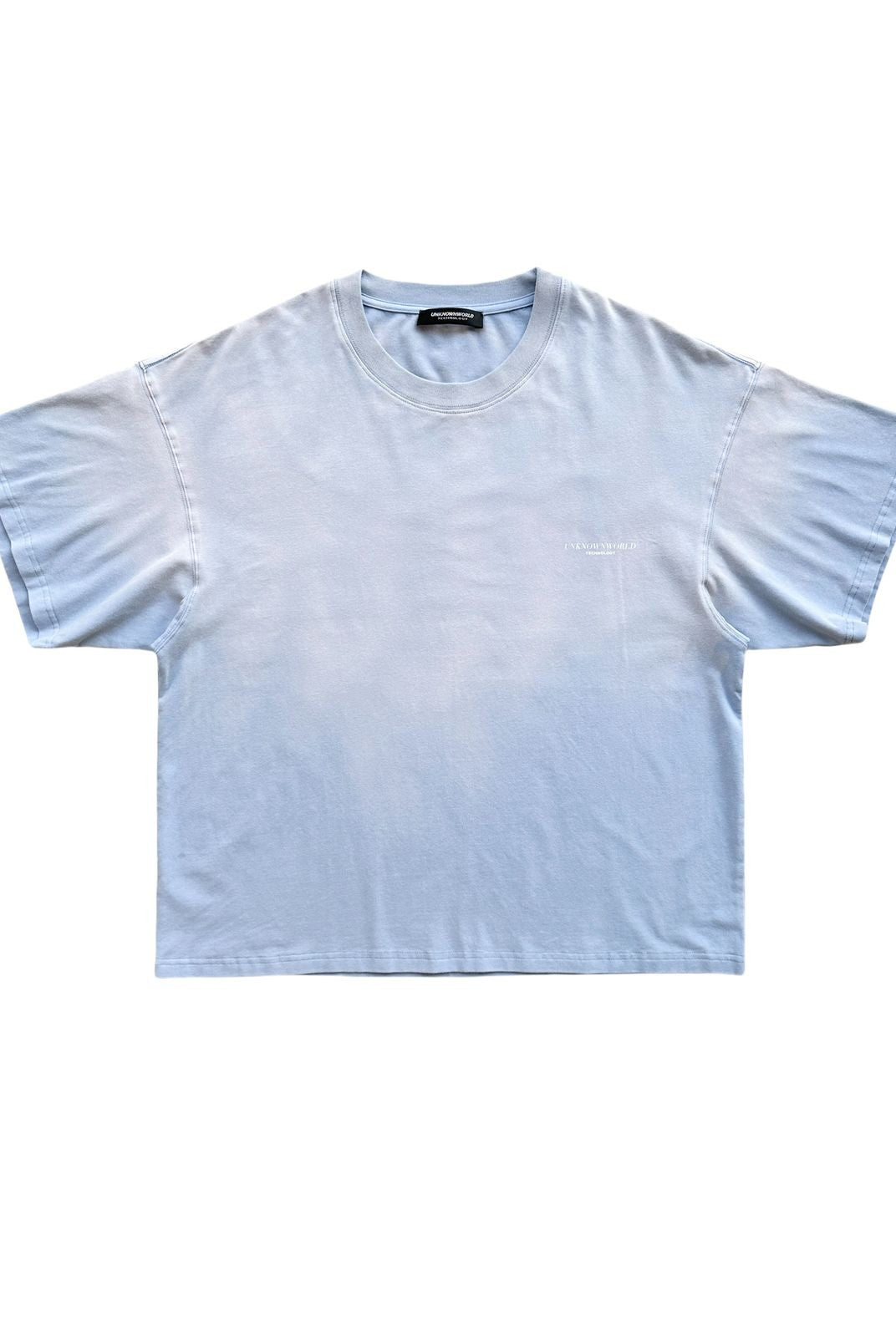 UNKNOWNWORLD Small Logo Cotton T Shirt in White