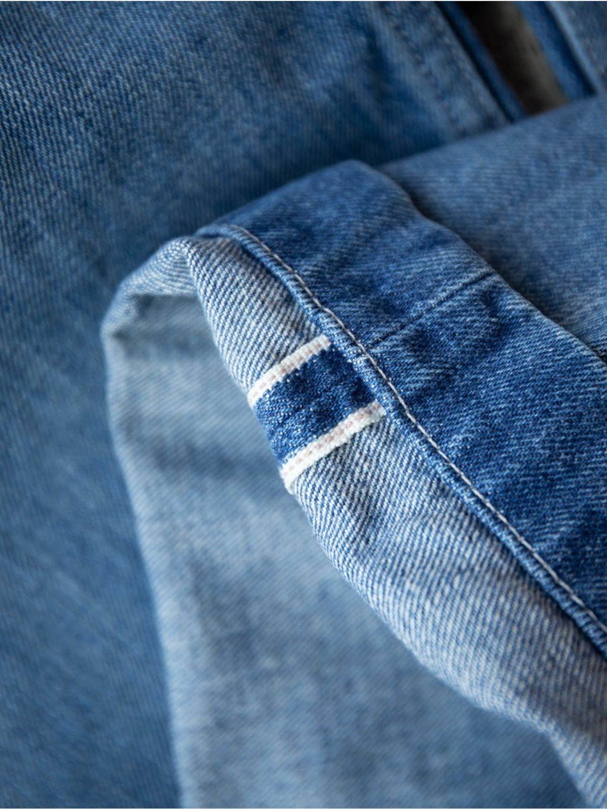 Soda Belted Japanese Selvedge Jeans in Denim - Detail