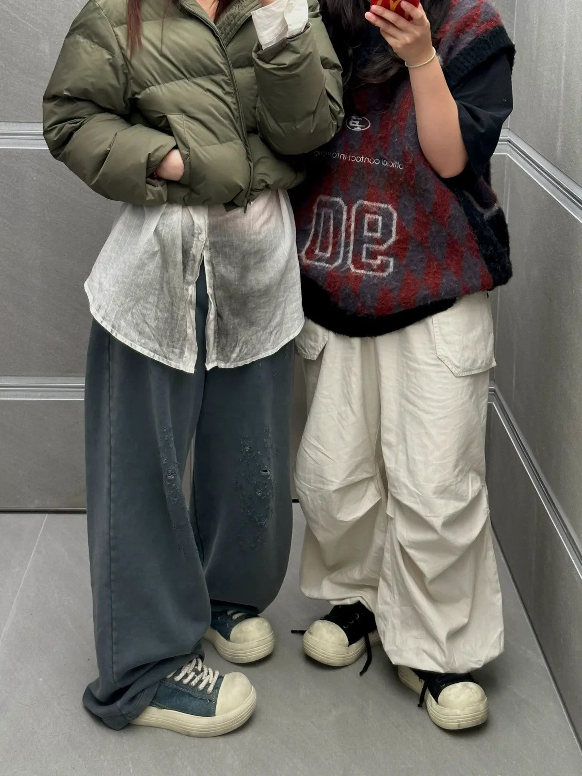 MASONPRINCE Distressed Canvas Platform Sneakers in Black #color_black