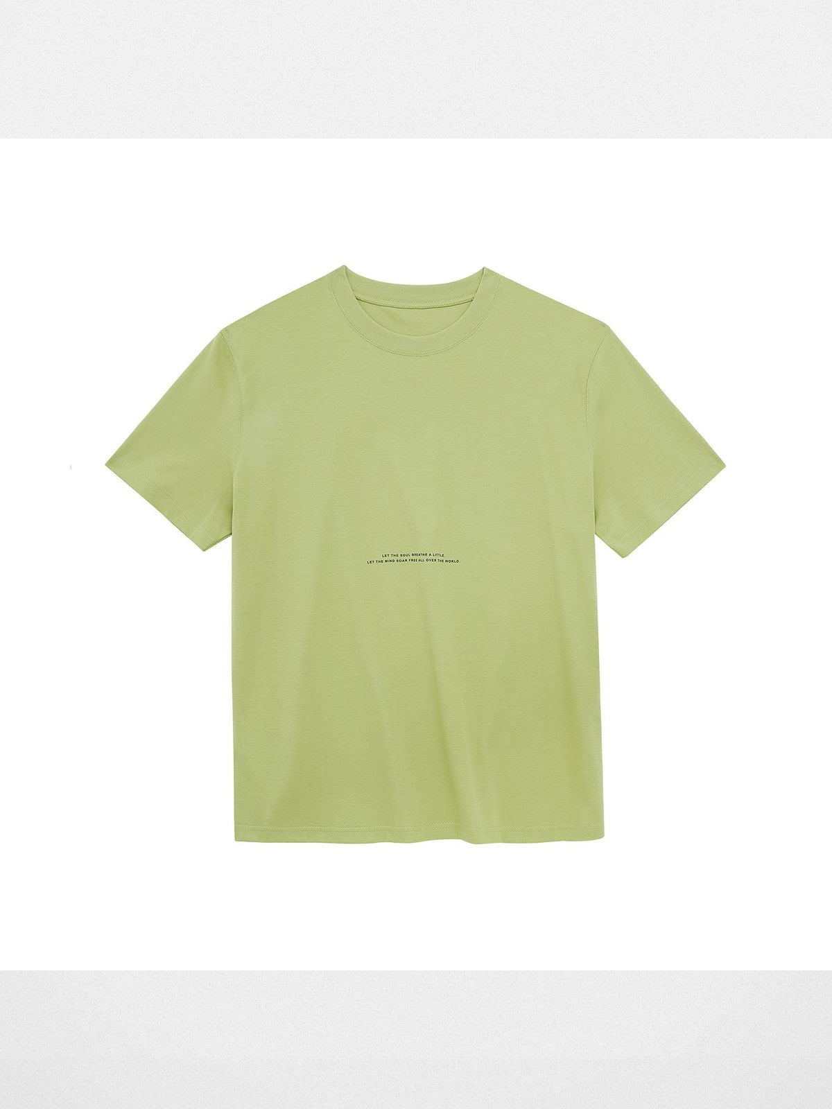 NANS Contrast Print Pima Cotton T Shirt in Green