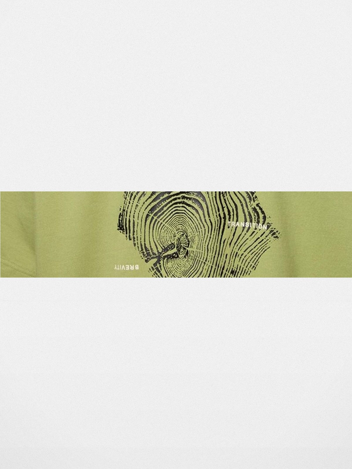 NANS 300g Cotton Graphic T Shirt in Green - Detail