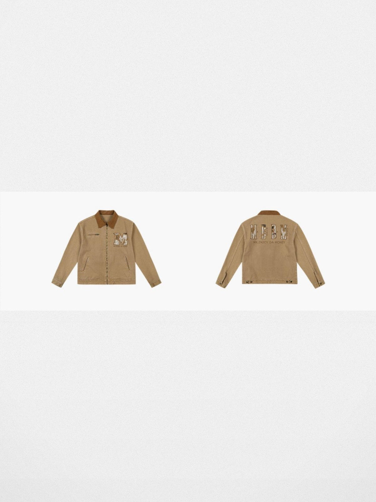 MEDM Lace Appliqu Detroit Jacket in Beige