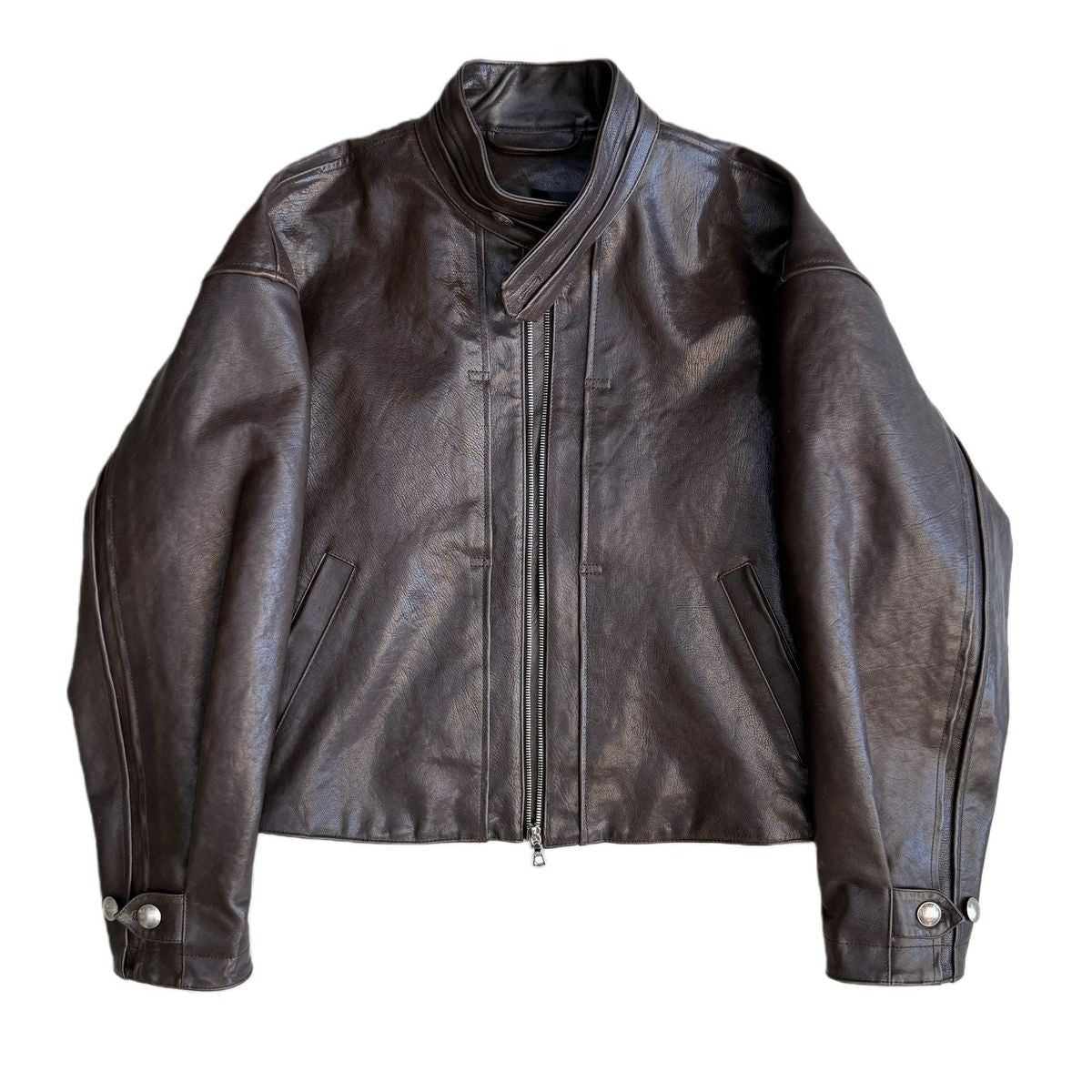 UNKNOWNWORLD Vegetable Tanned Horsehide Ranger Jacket in Brown