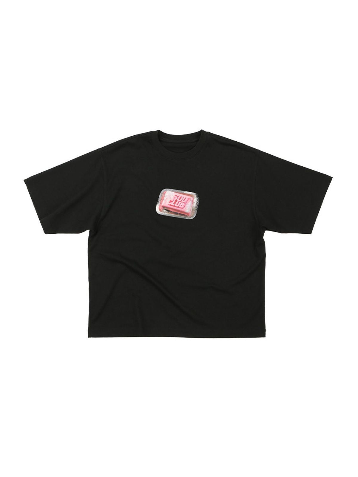 SOD Vintage Washed Boxy T Shirt in Black