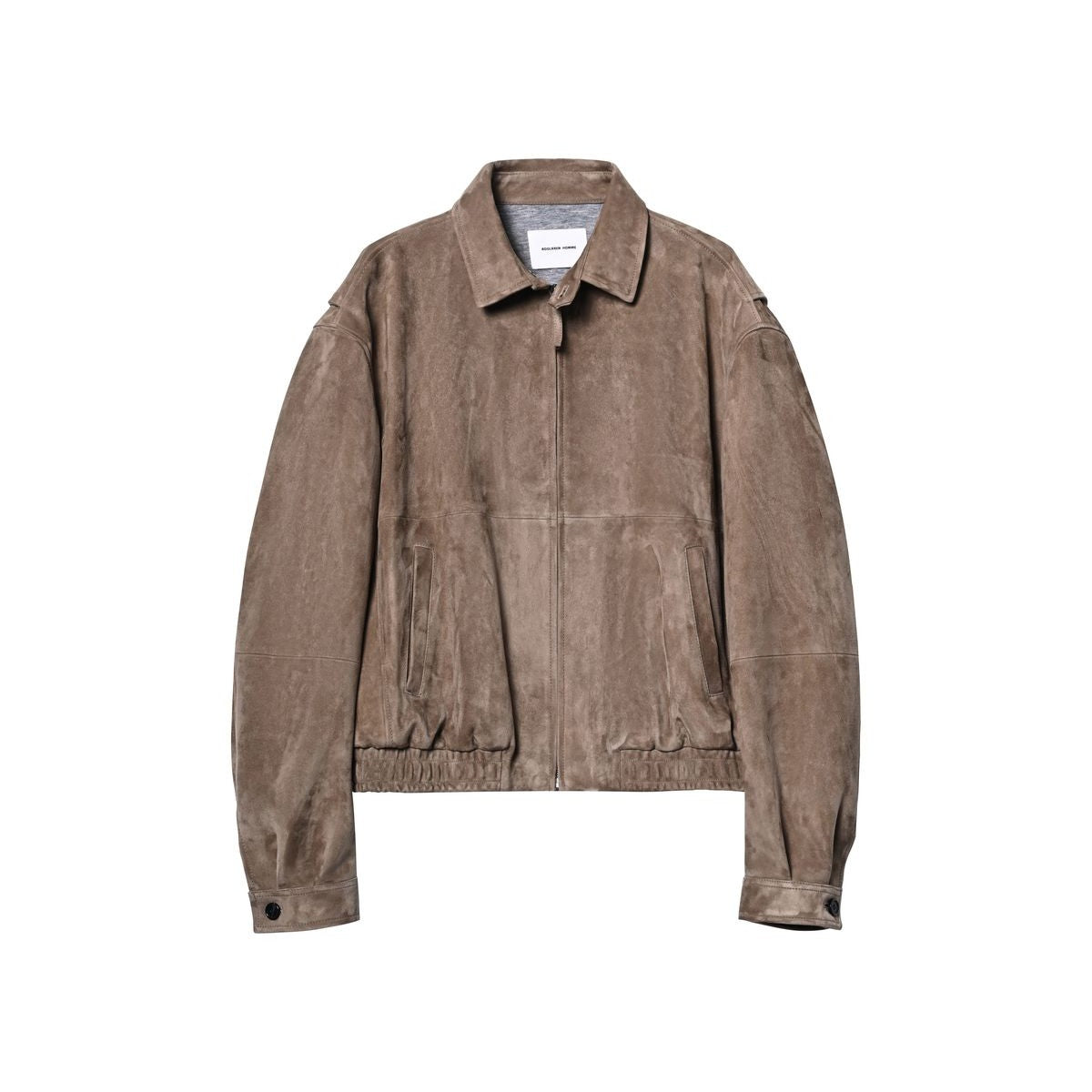 Roolrren Homme Wool Lined Ethiopian Sheepskin Jacket in Beige